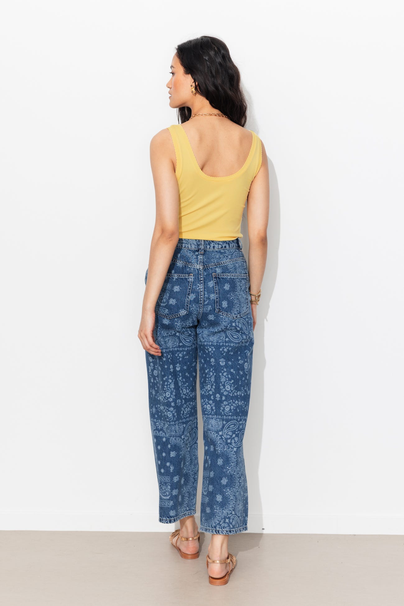 Débardeur jersey côtelé Femme