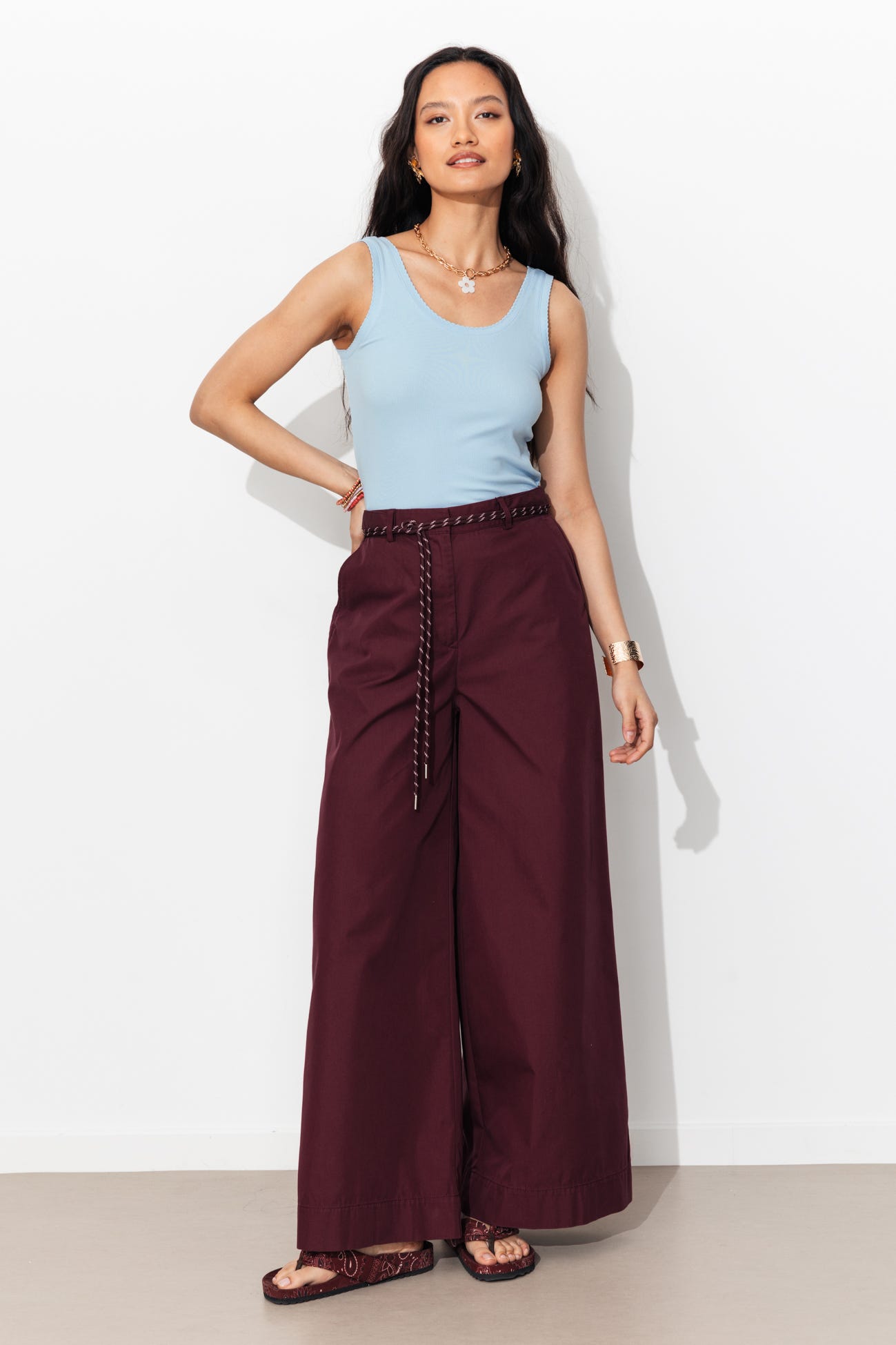 Débardeur jersey côtelé Femme