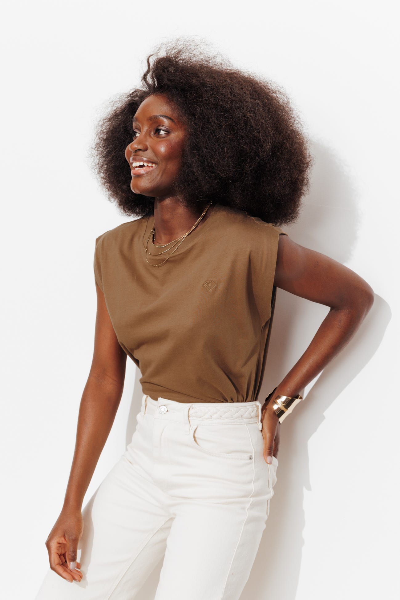 T-shirt uni logo Promod