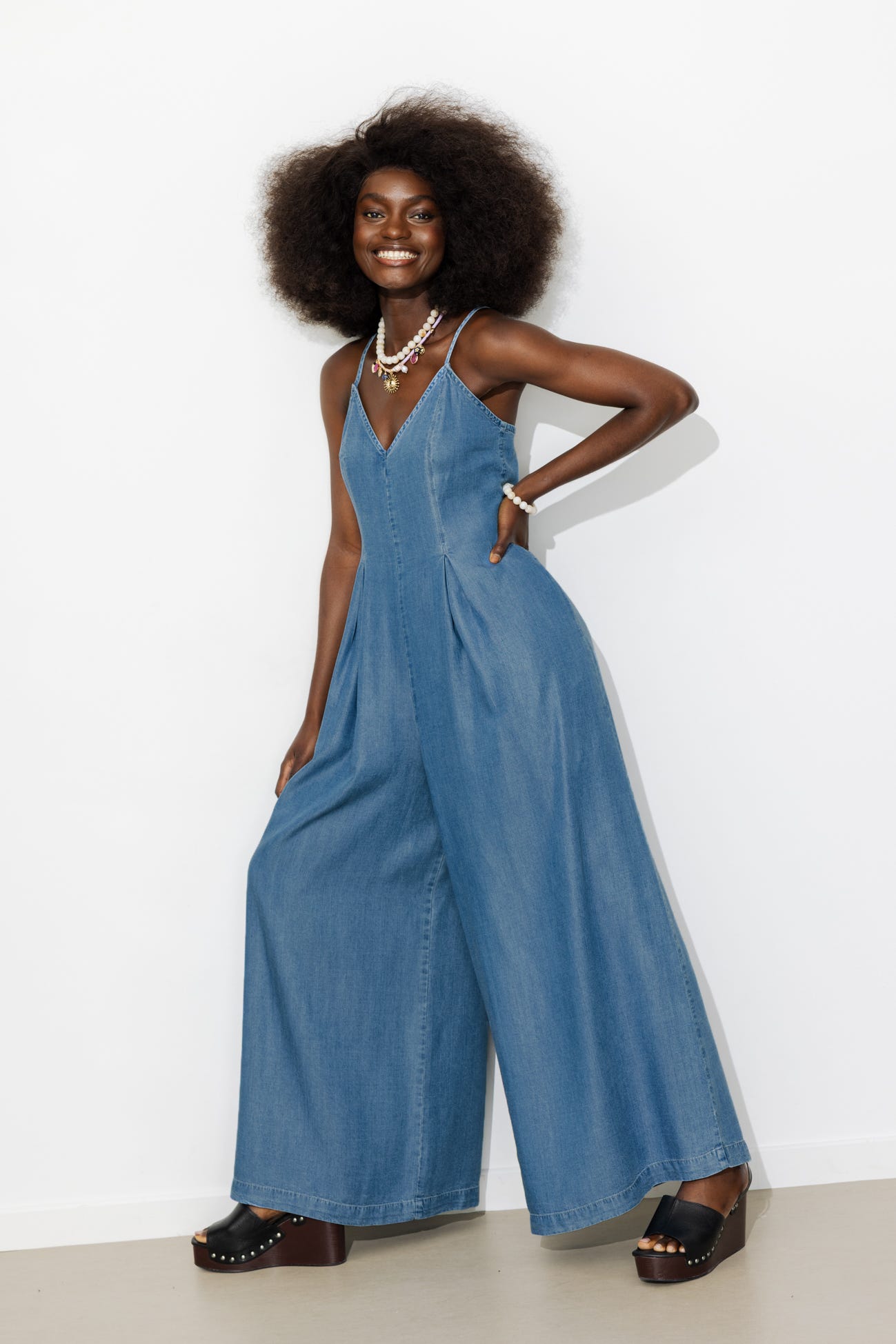 Combinaison-pantalon lyocell