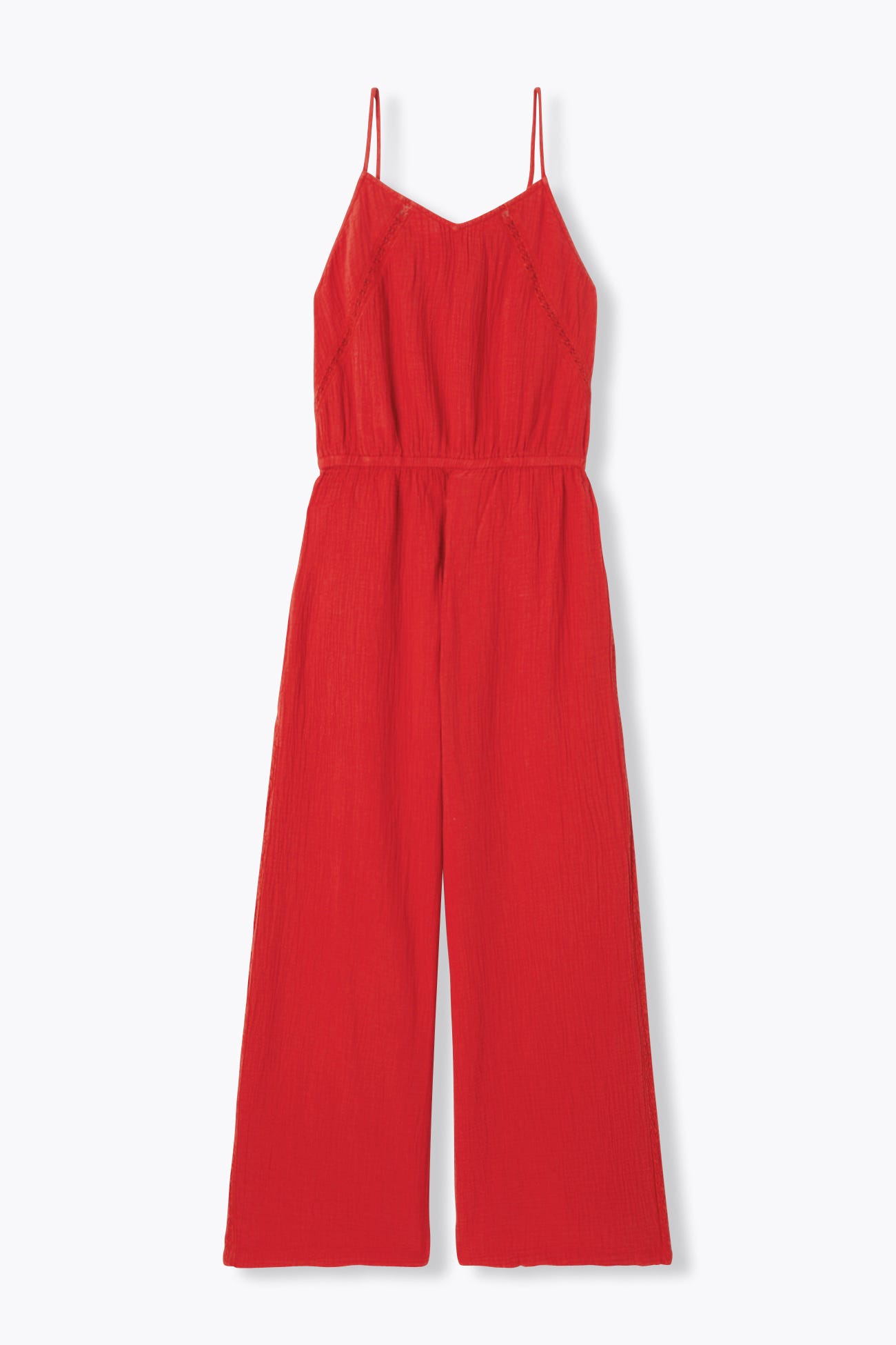 Combi-pantalon gaze de coton