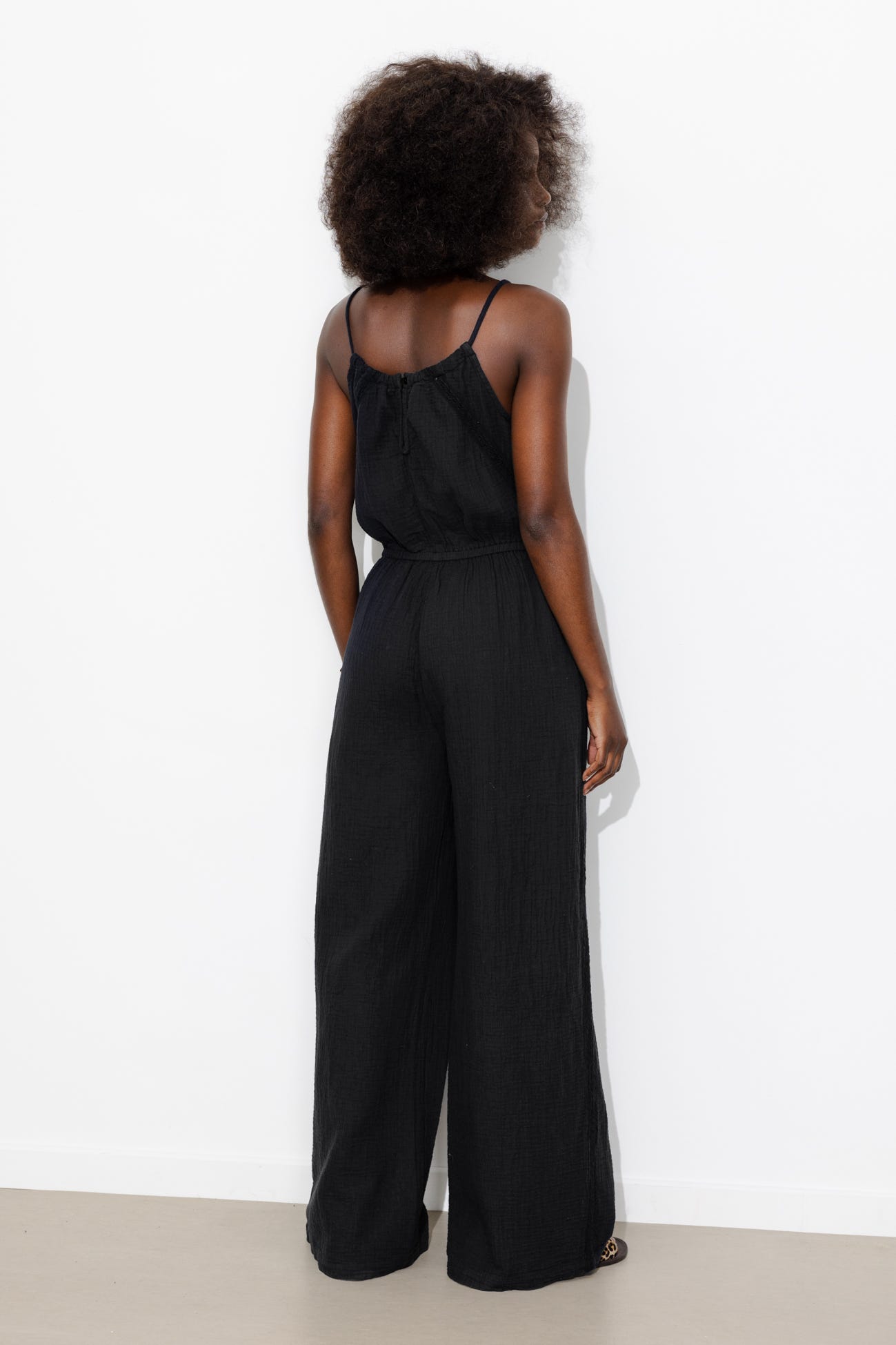 Combi-pantalon gaze de coton