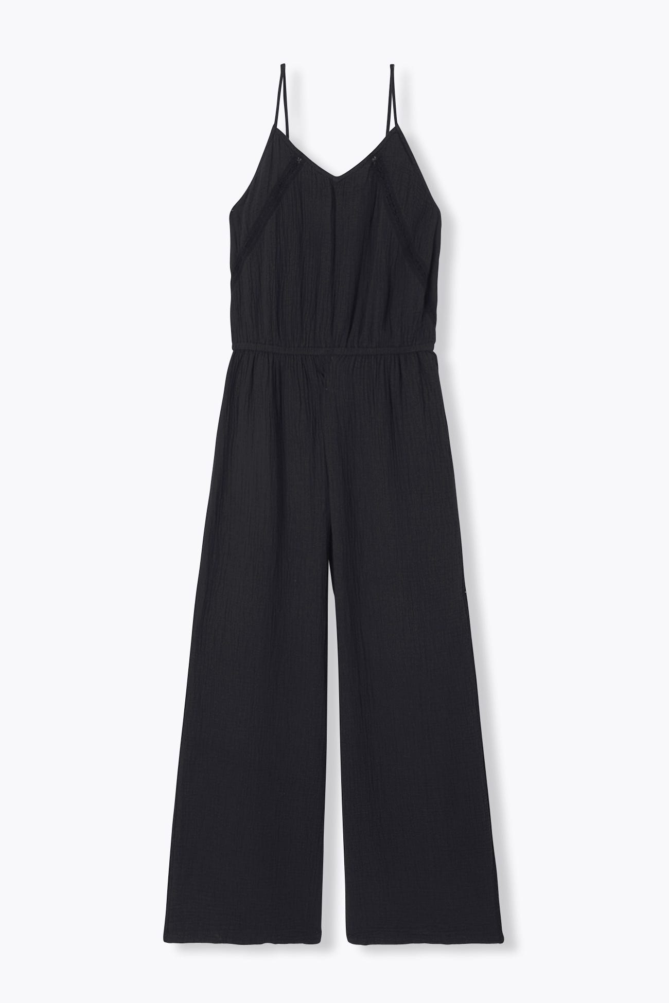 Combi-pantalon gaze de coton