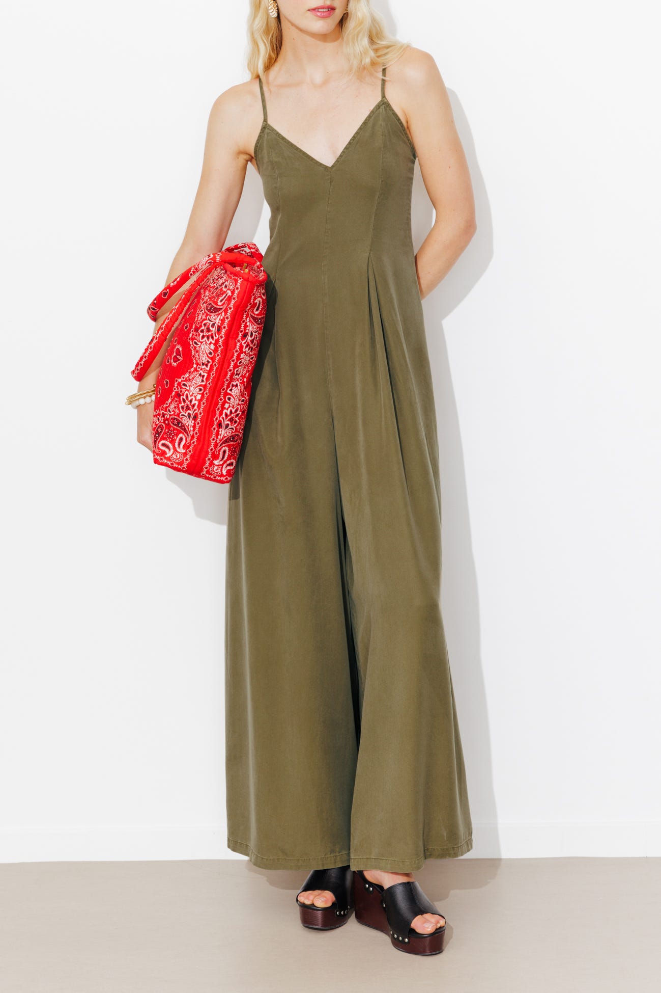 Combi-pantalon à bretelles