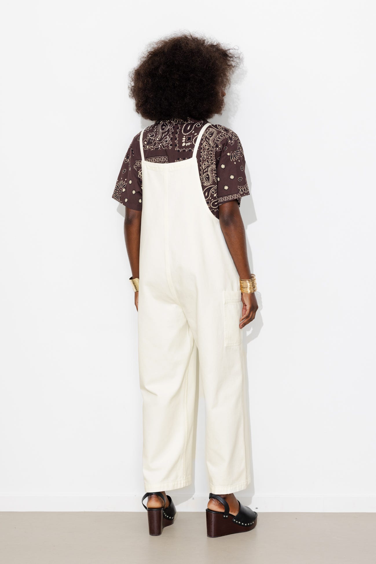 Salopette in denim da donna