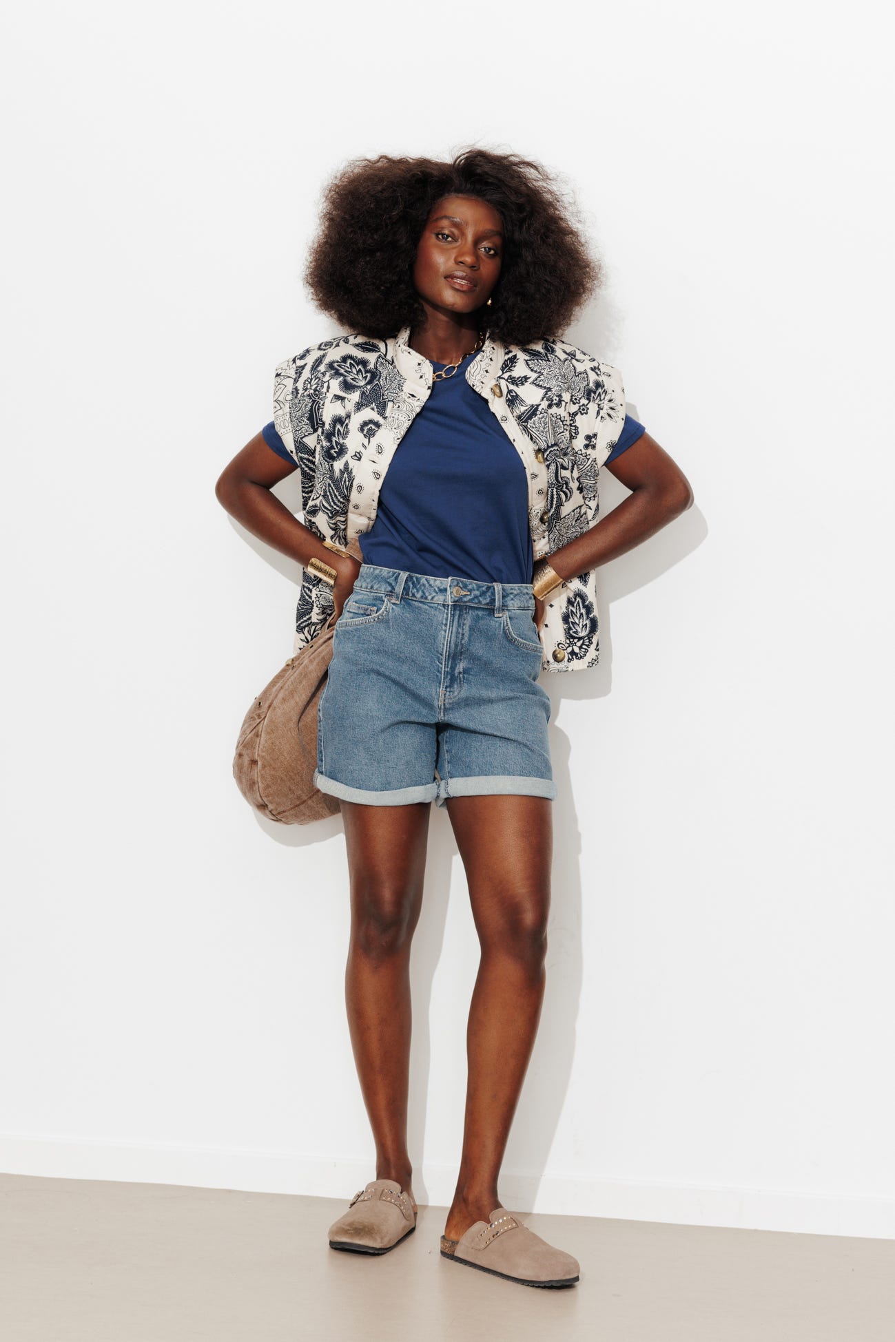 Short en toile Femme