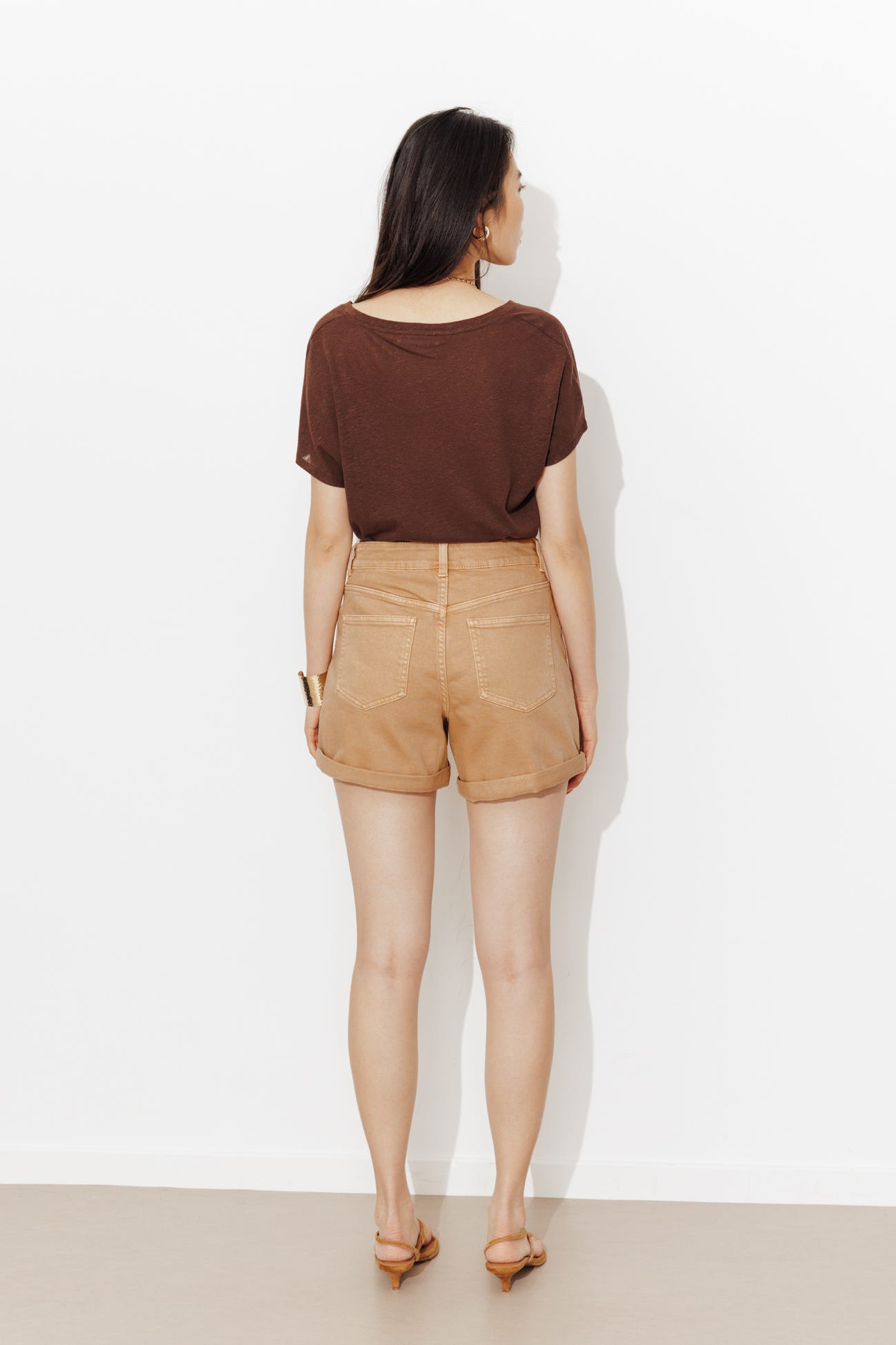 Short en toile Femme