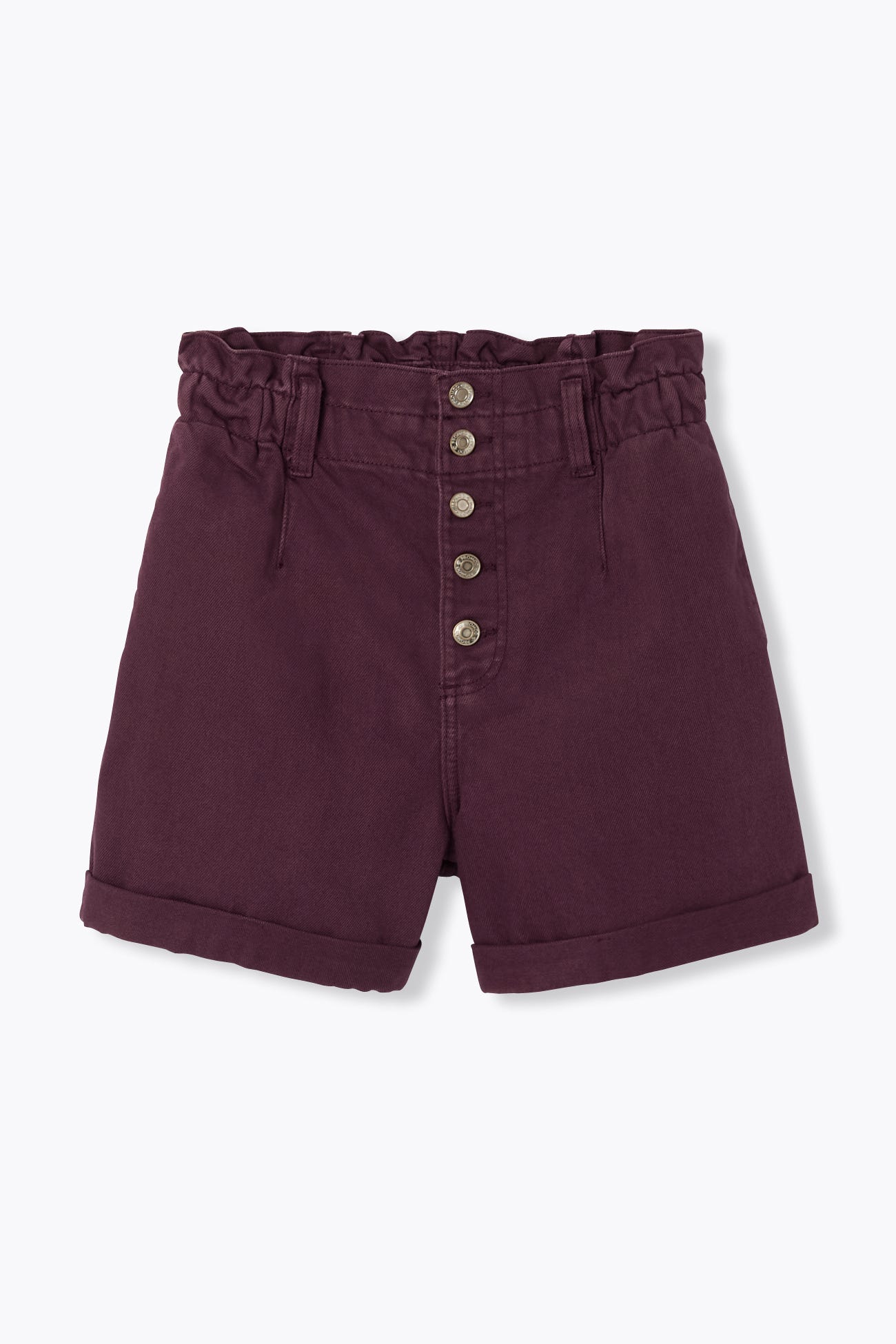 Denim buttoned shorts 