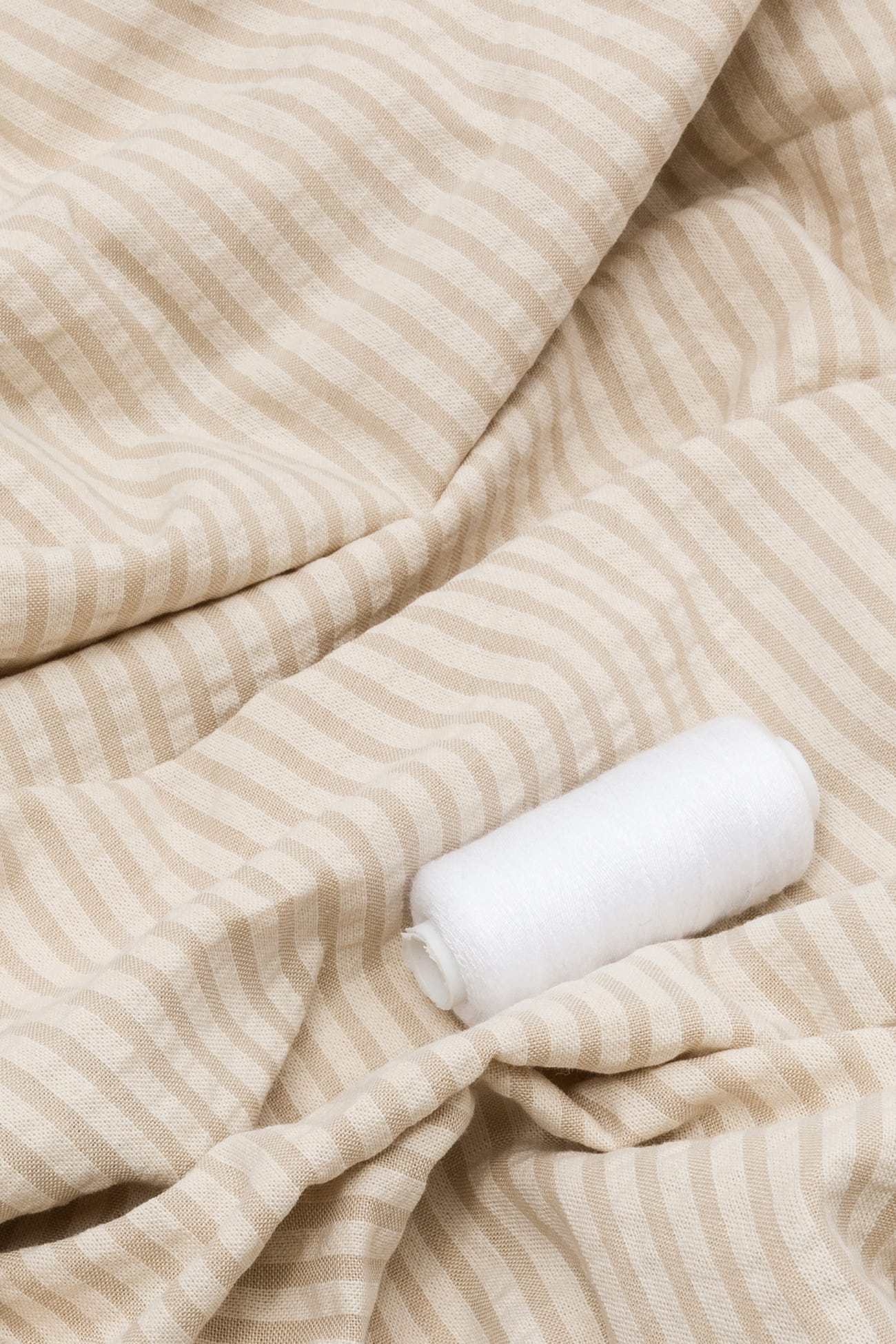 Coupon 3m en coton rayé
