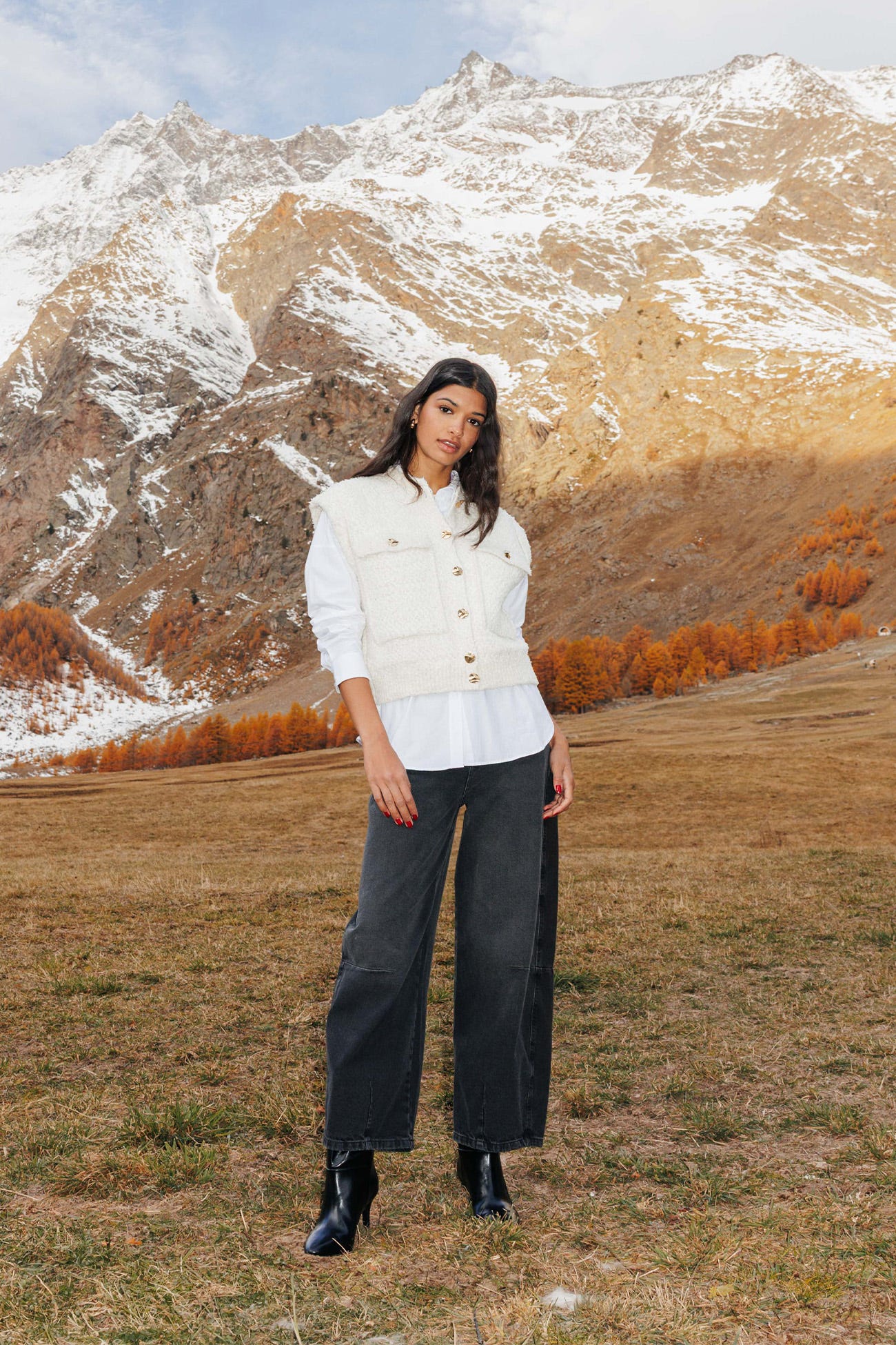 Jeans barrel a vita alta