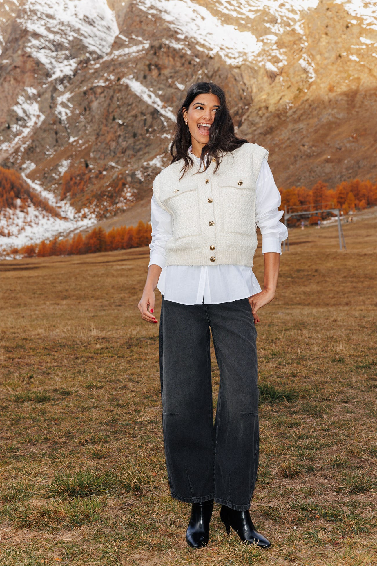 Jean taille haute barrel