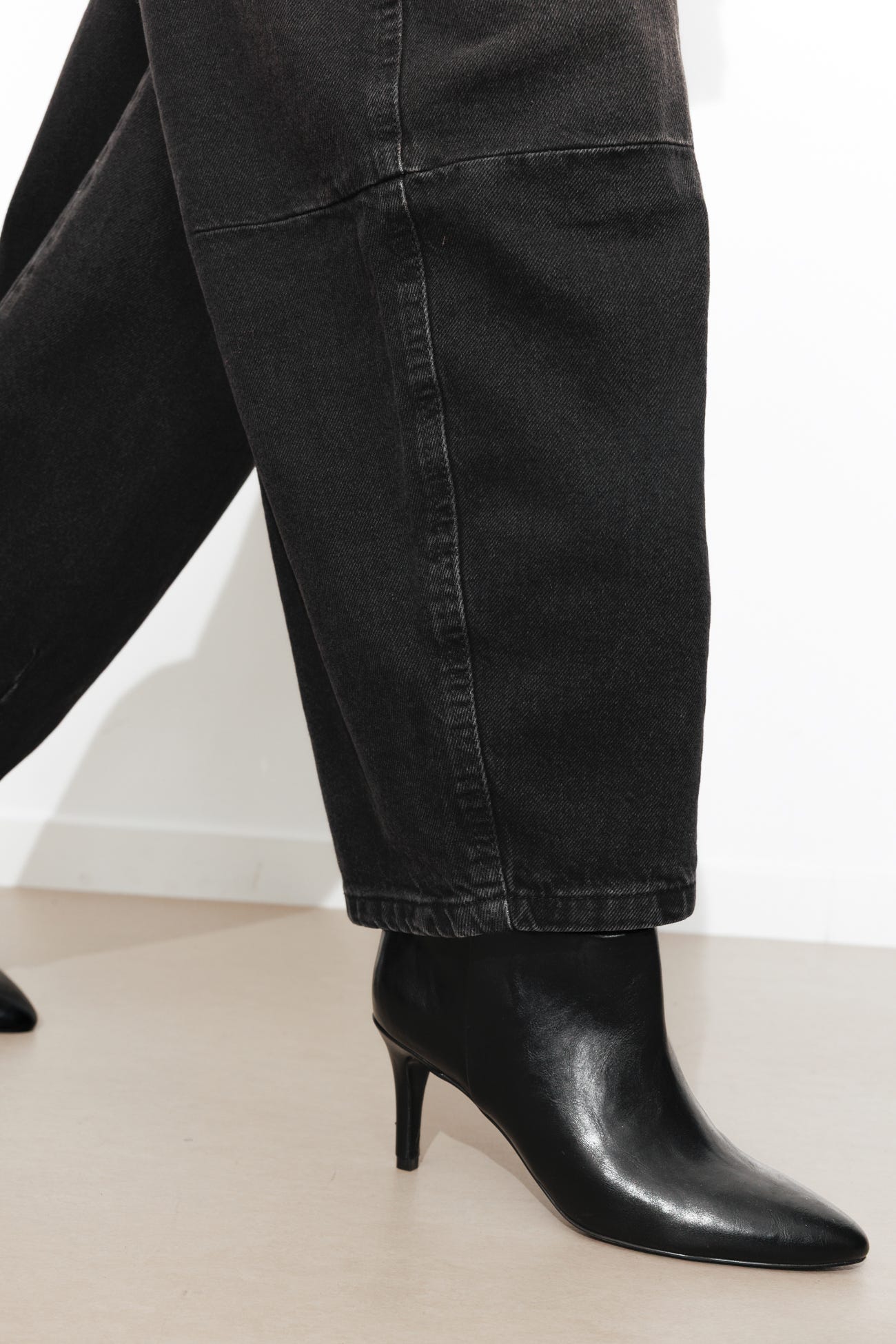 Jean taille haute barrel