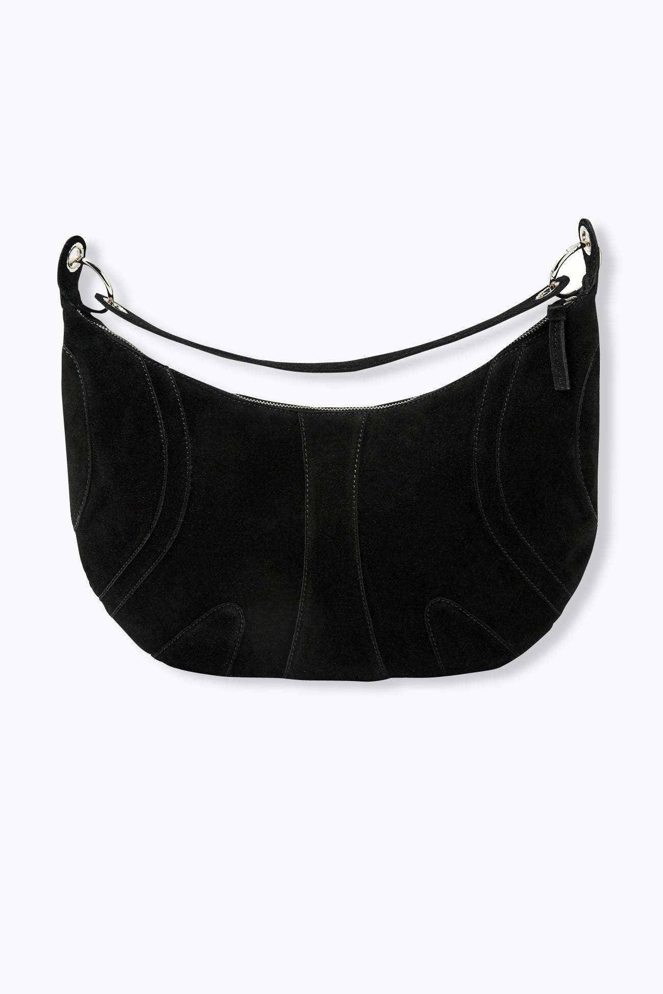 Sac clouté en cuir suédé