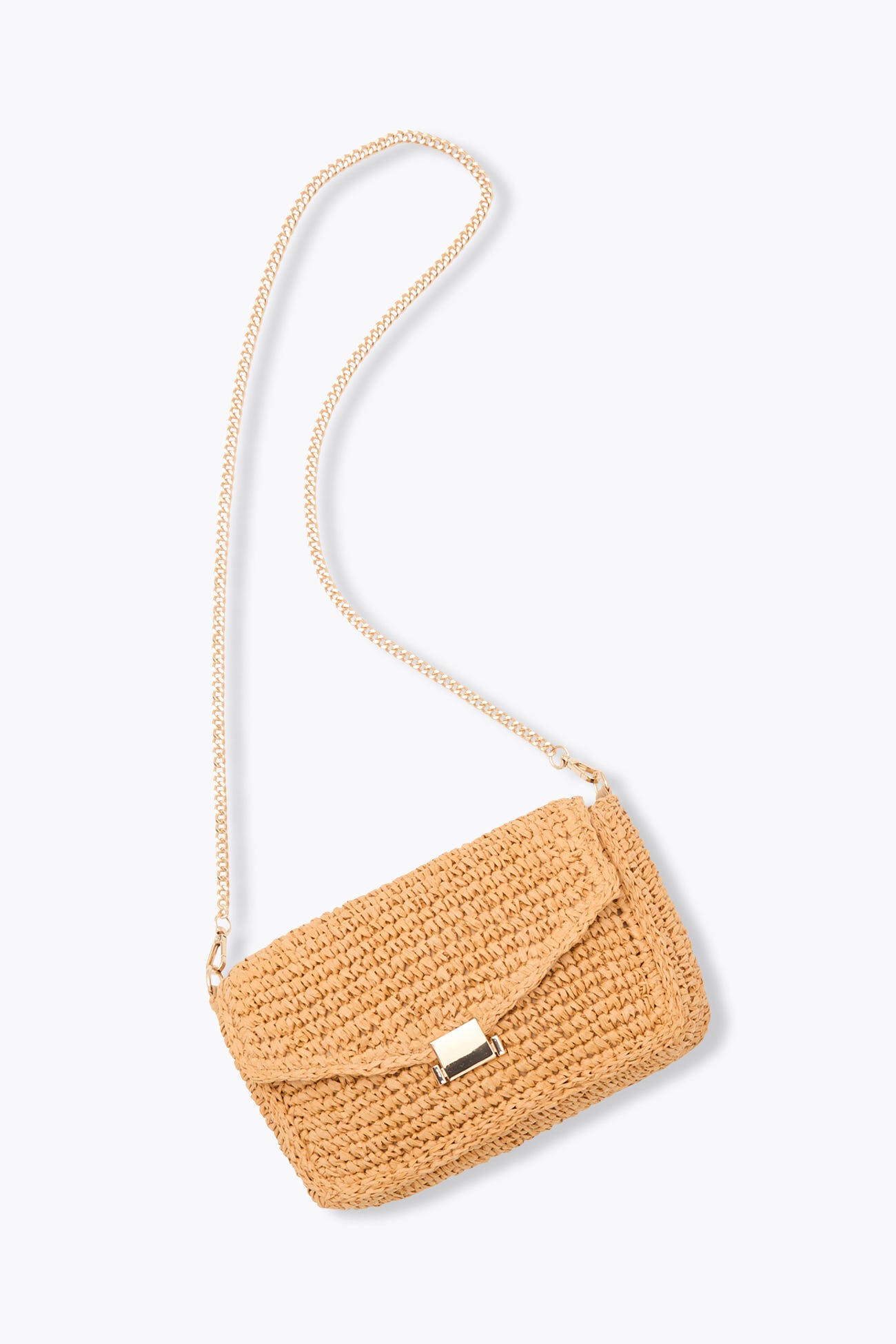 Sac-pochette en raphia Femme