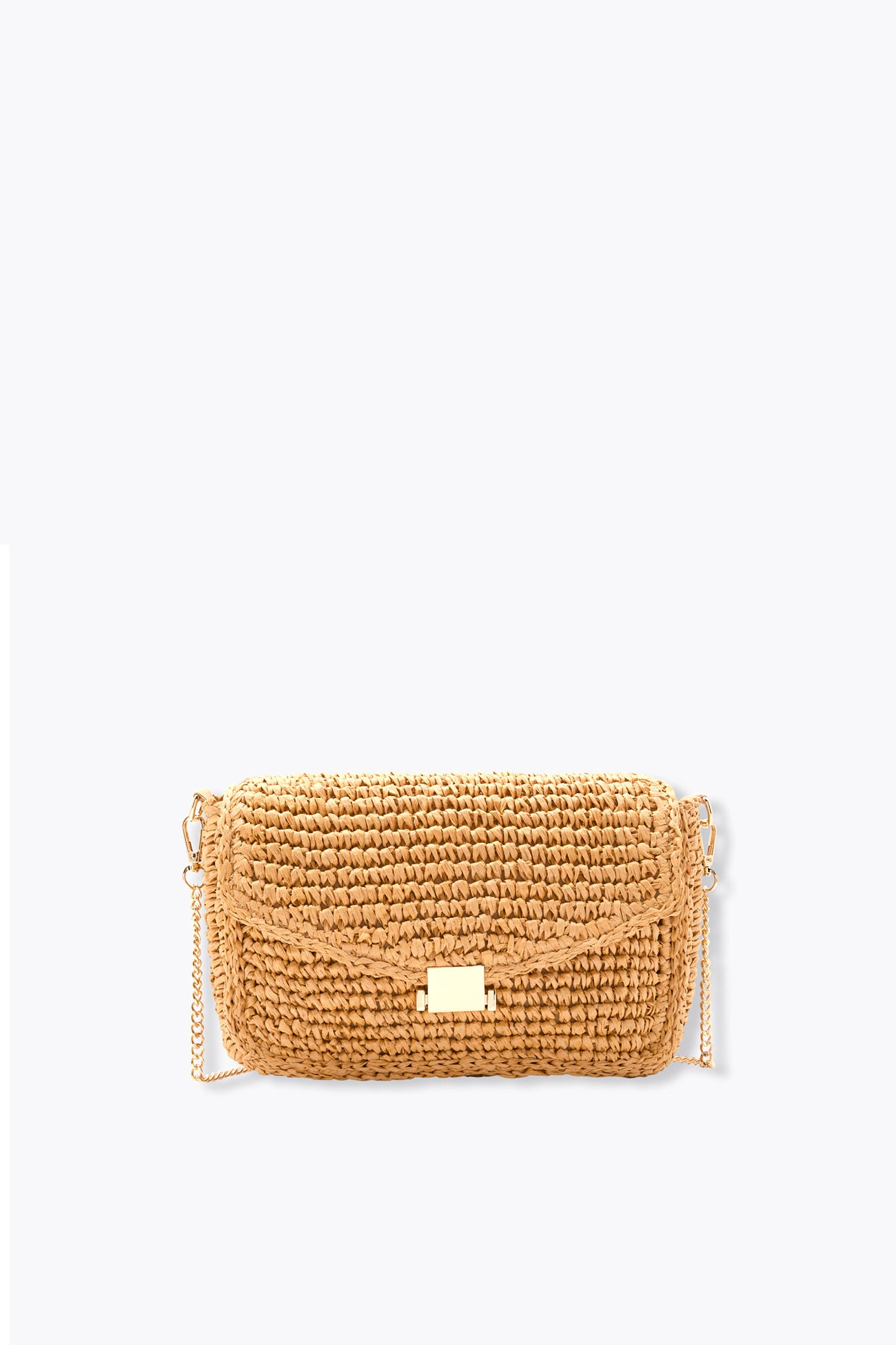 Sac-pochette en raphia Femme