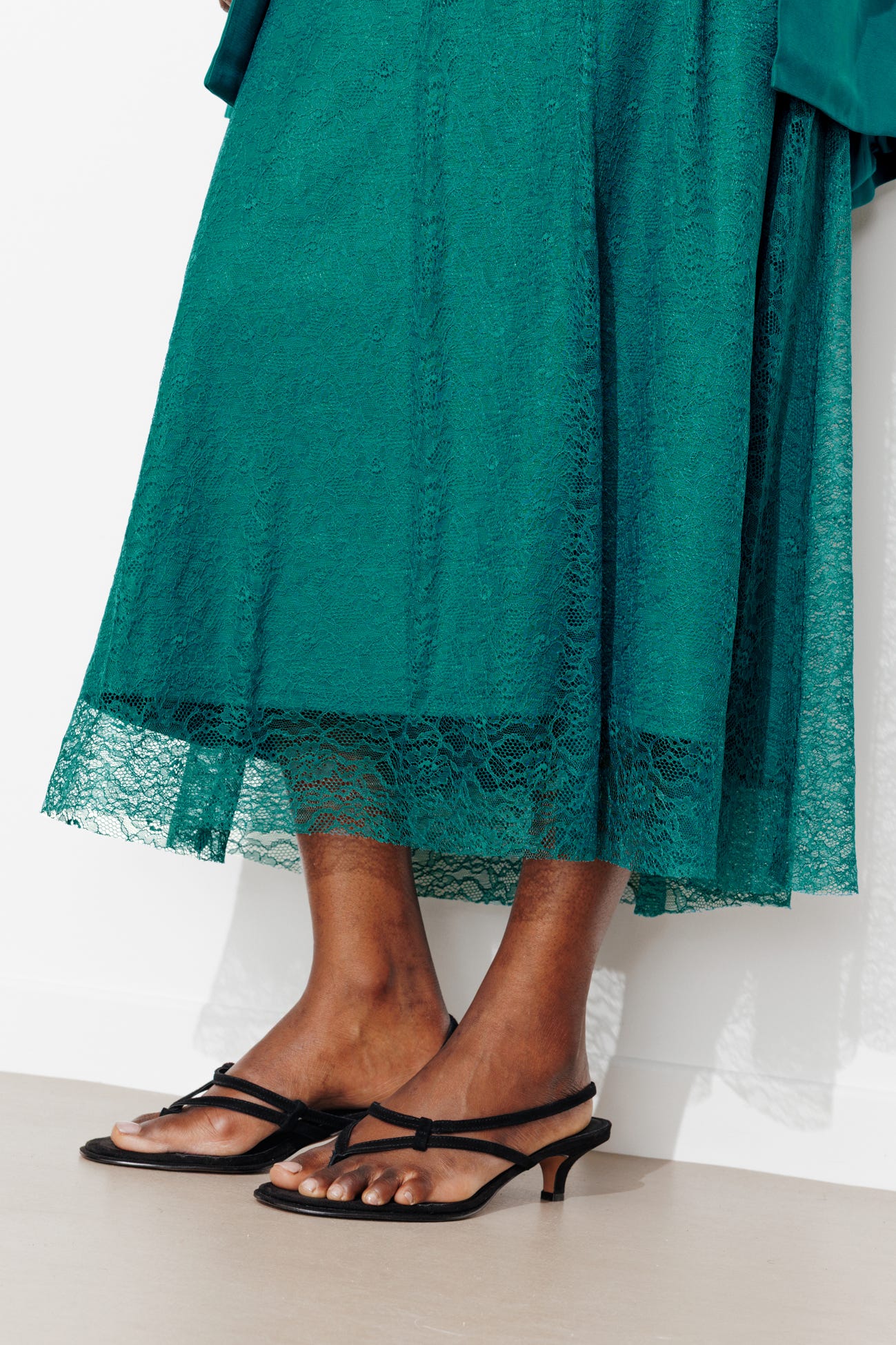 Longue jupe en dentelle Femme