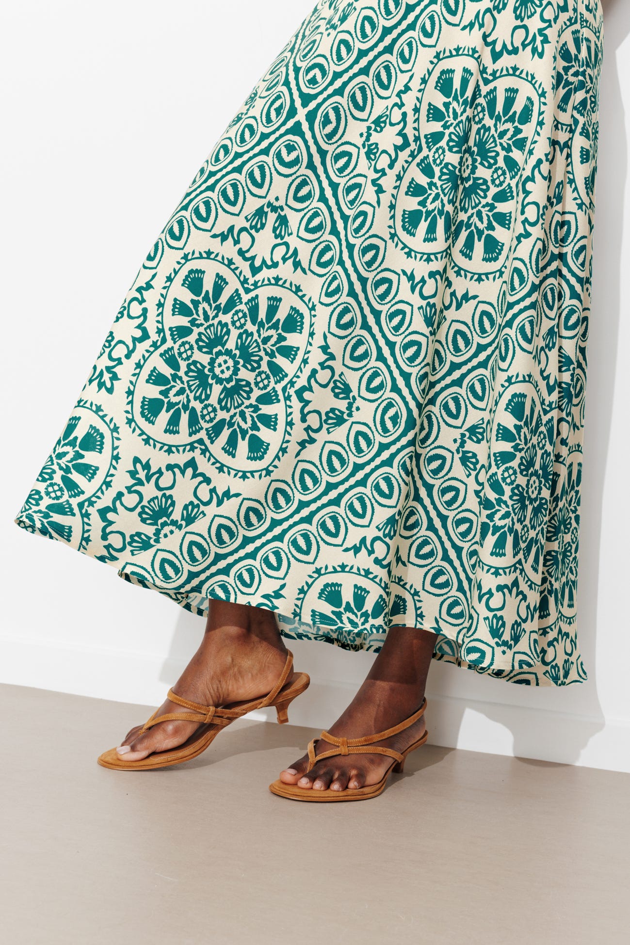 Jupe imprimée évasée Femme