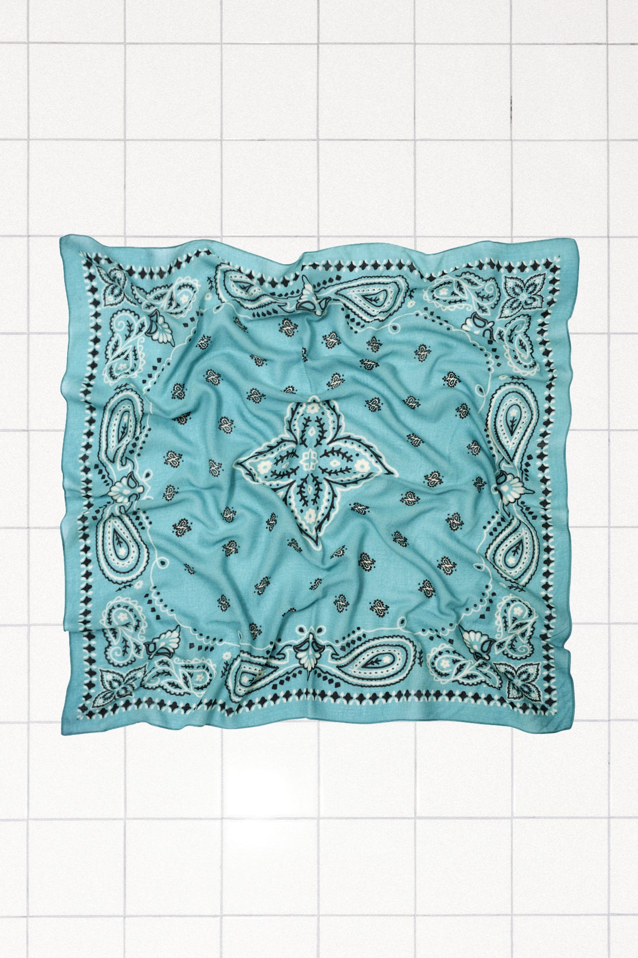 Grand foulard bandana en laine