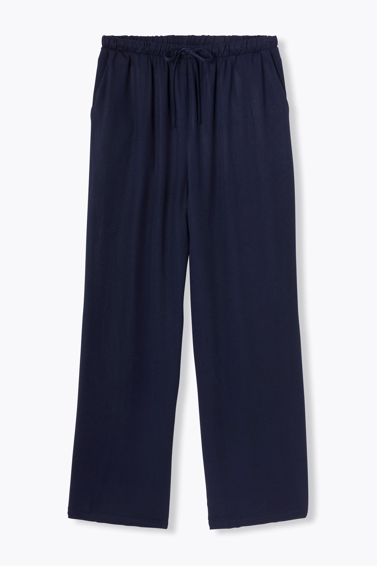 Pantalon large taille haute