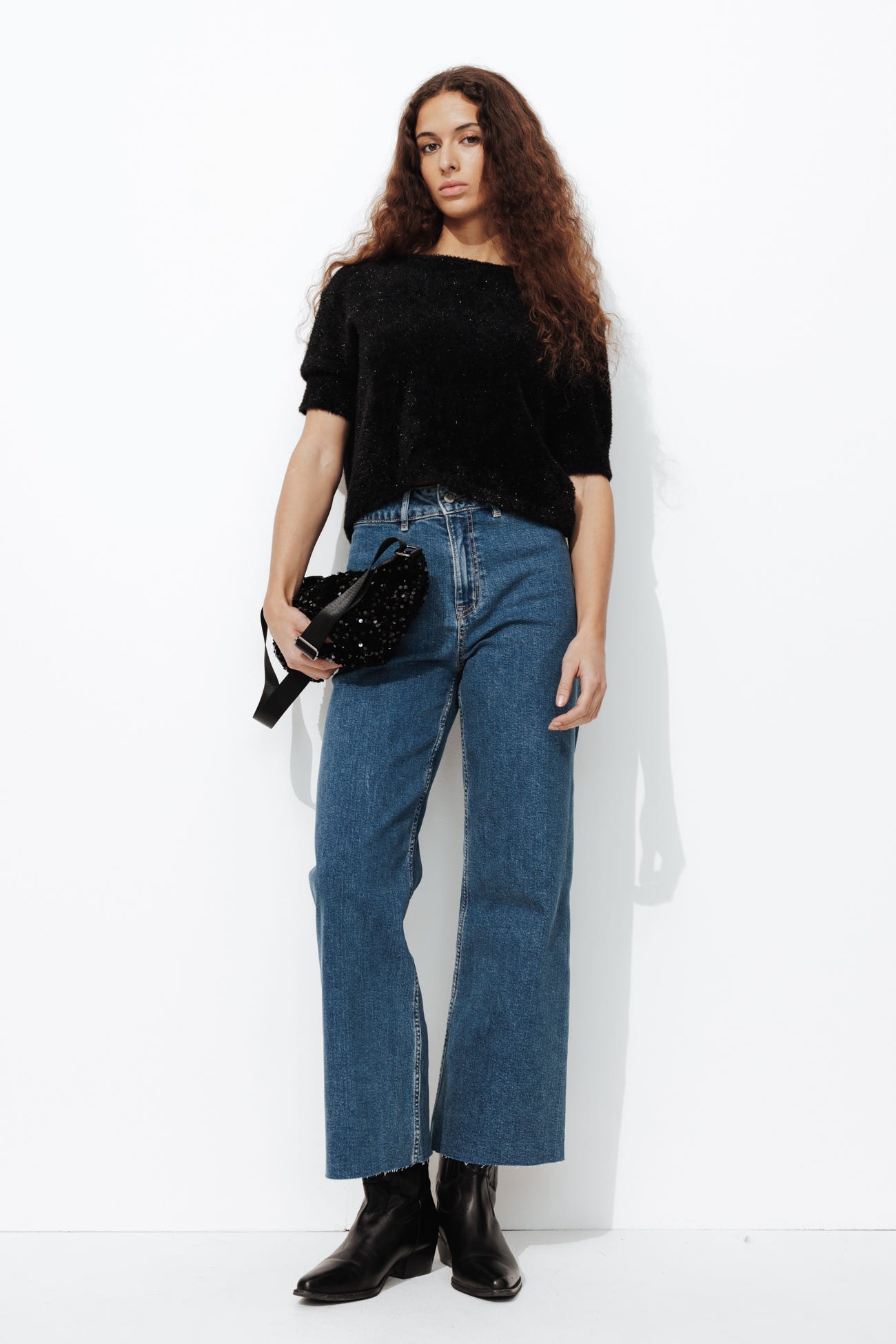 Weite High Waist-Jeans