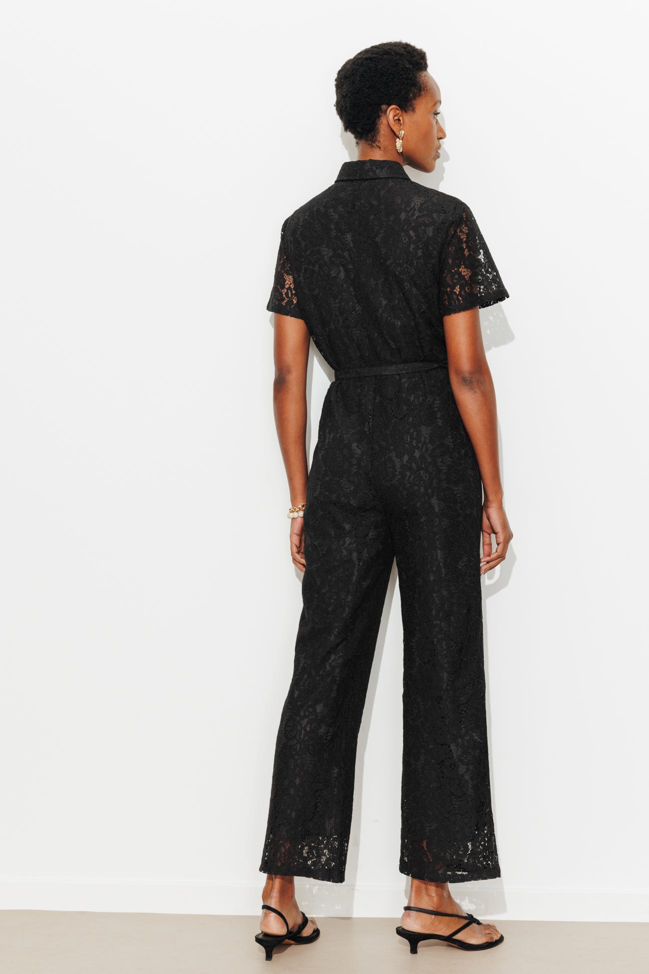 Combi-pantalon en dentelle