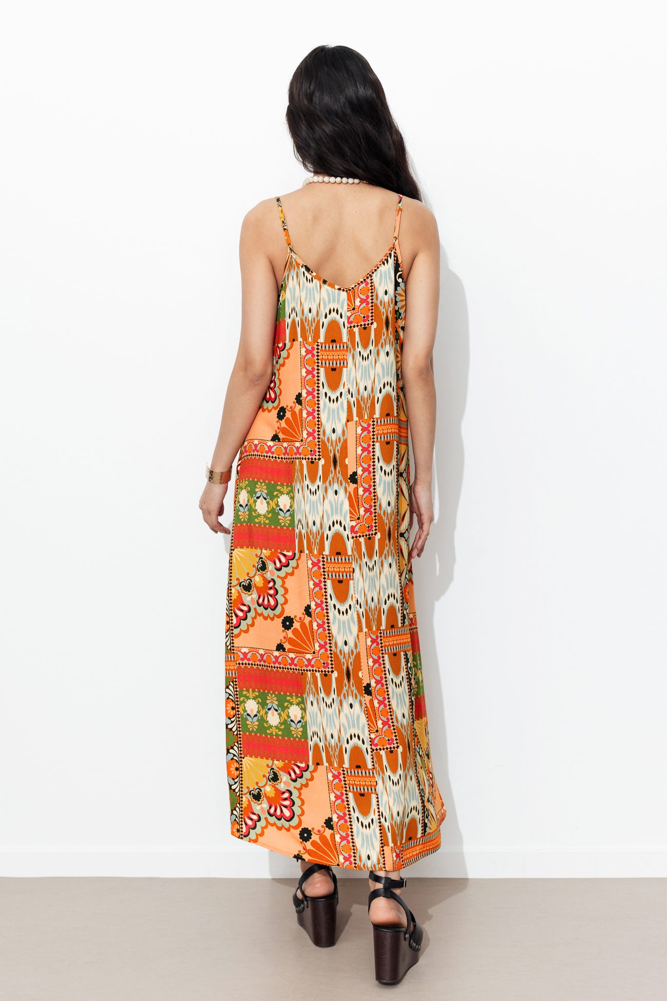 Robe longue à bretelles Femme