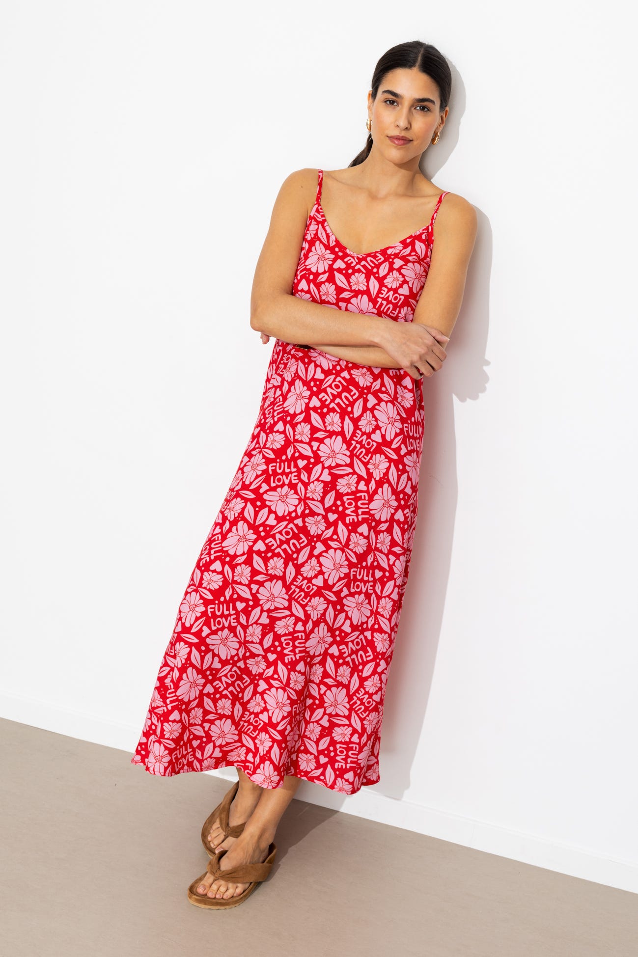 Robe longue à bretelles Femme