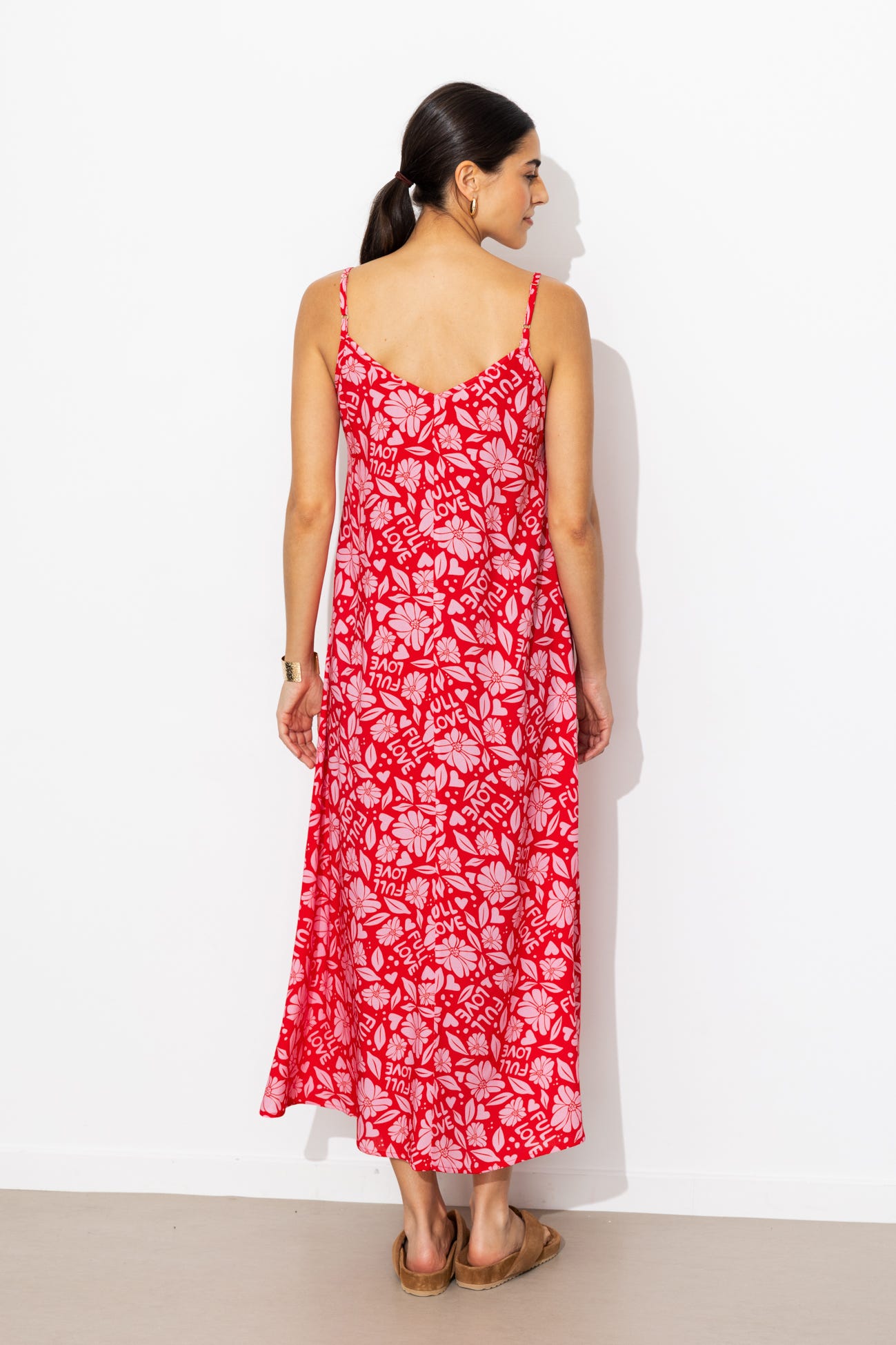 Robe longue à bretelles Femme
