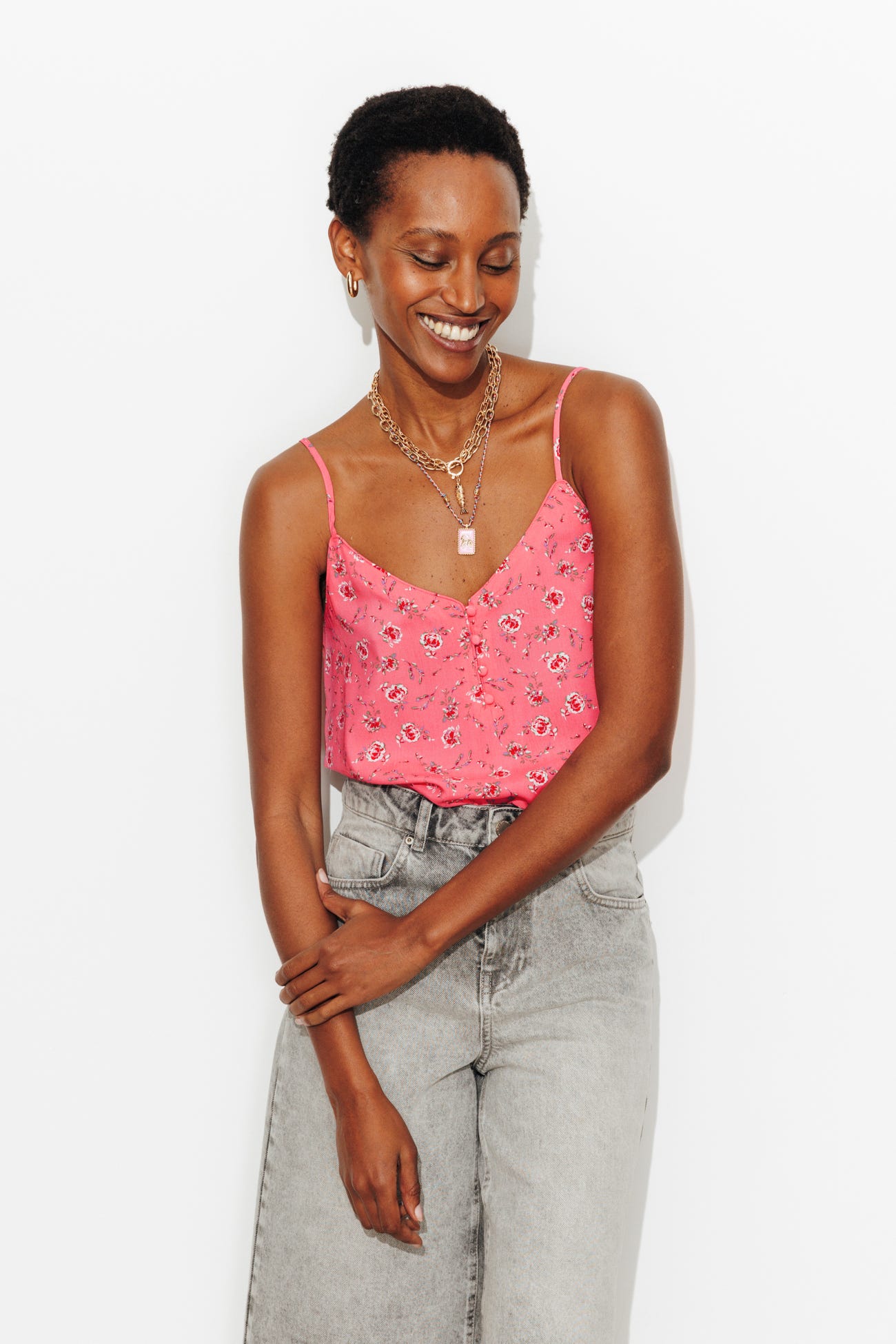 Top à fines bretelles Femme