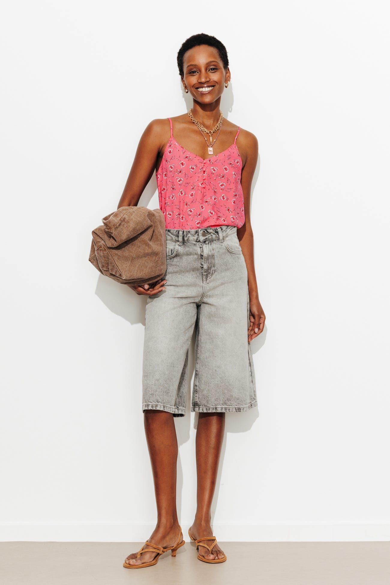 Top à fines bretelles Femme