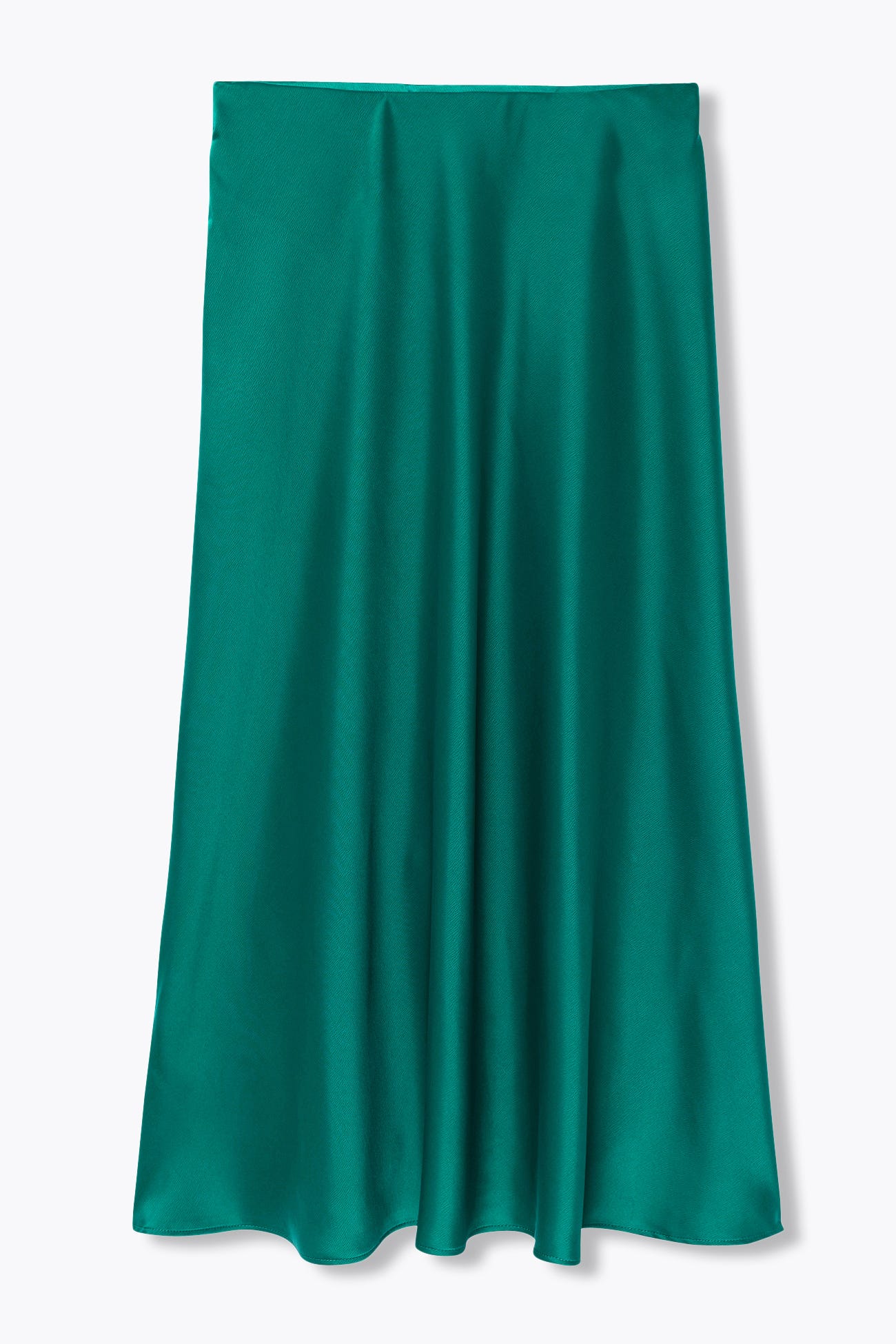 Jupe unie en satin Femmme