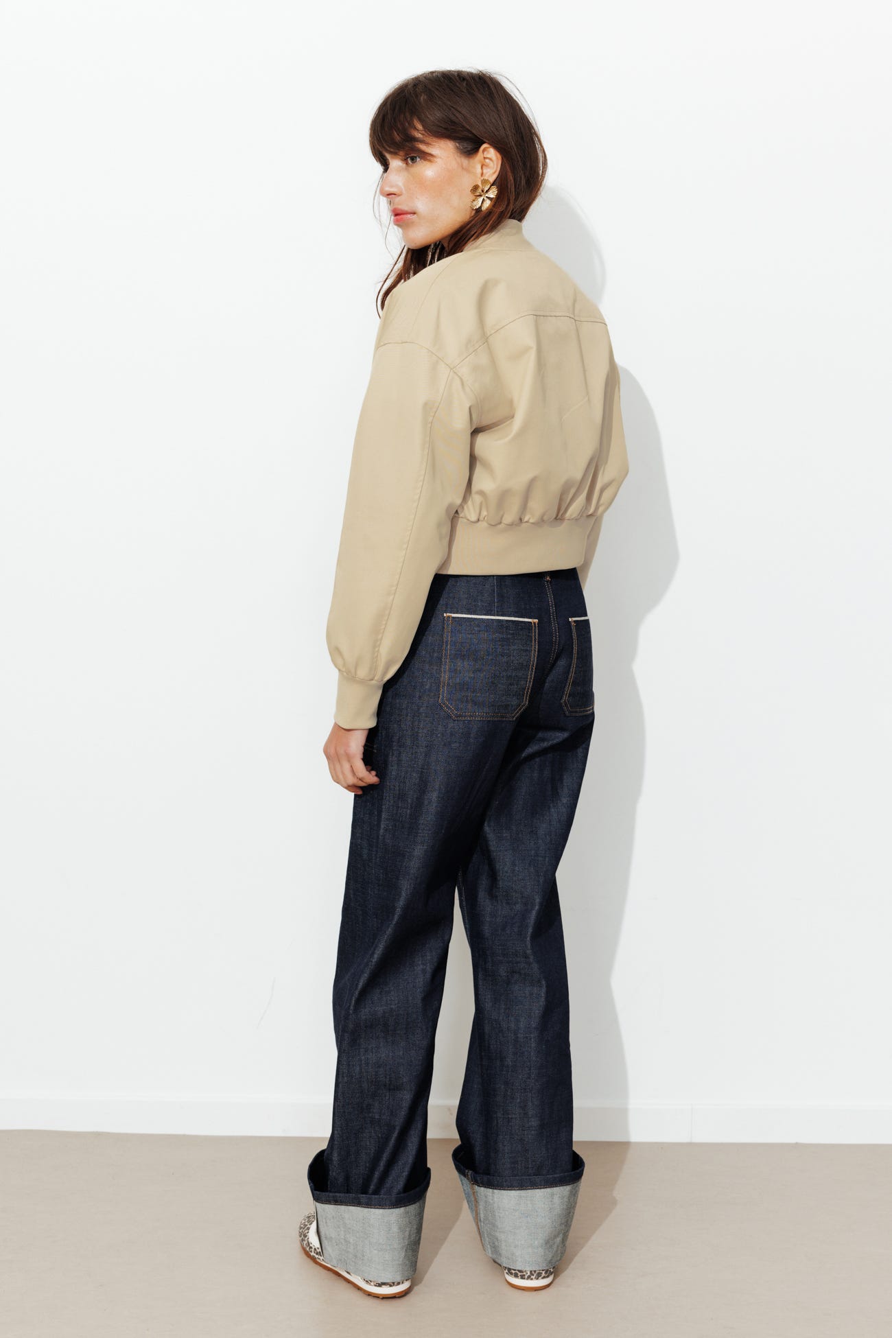 Blouson bomber court Femme