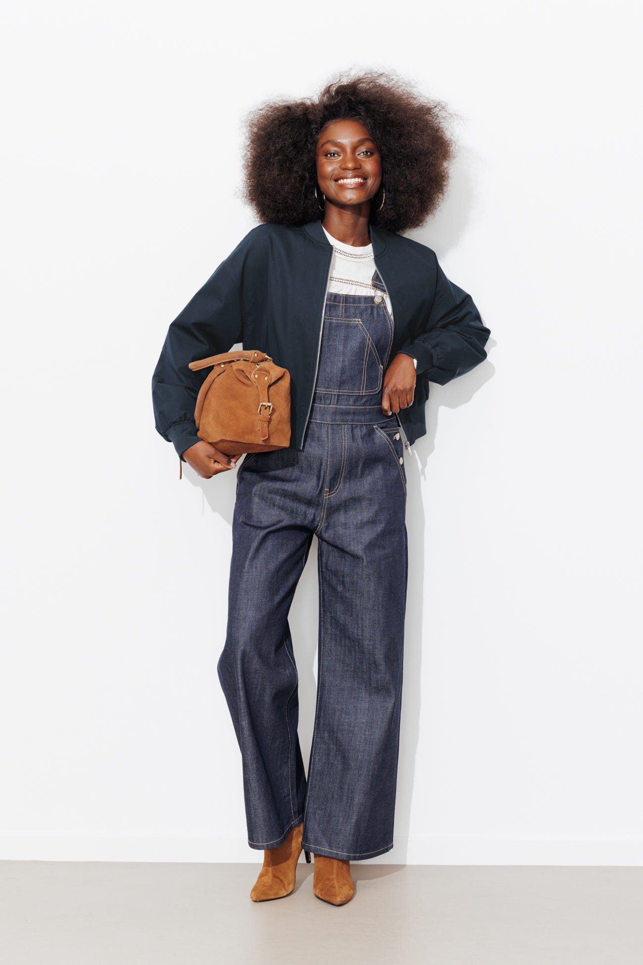 Blouson bomber court Femme