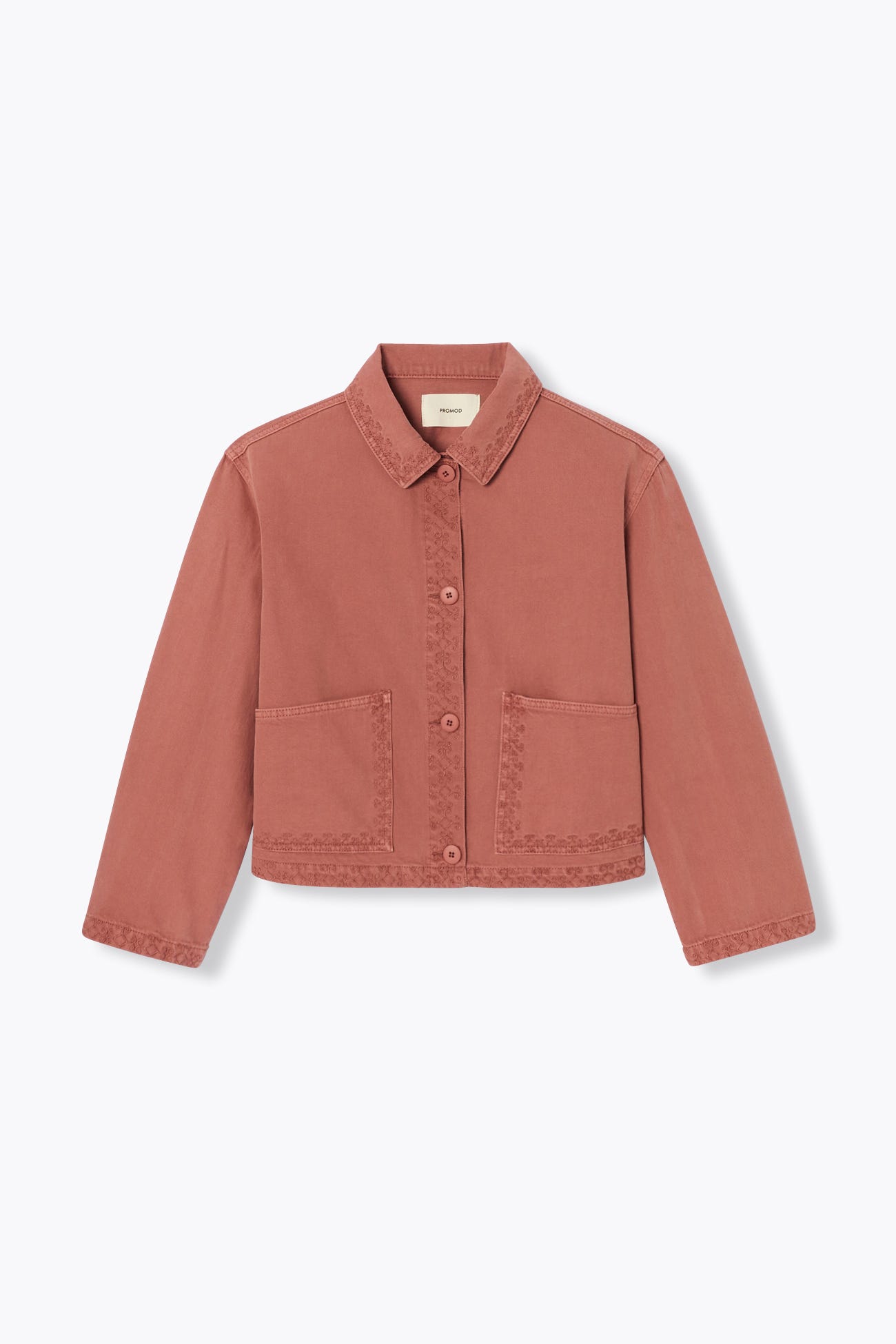 Chaqueta corta bordada