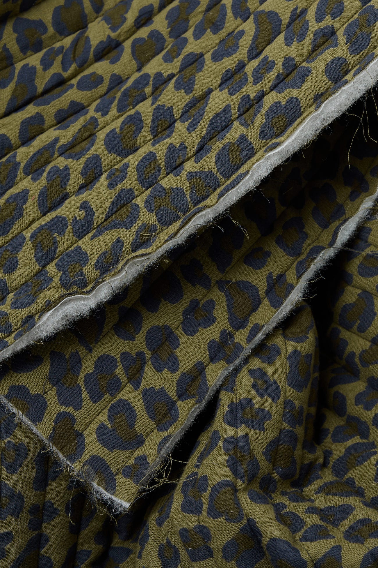Coupon 2 m matelassé léopard