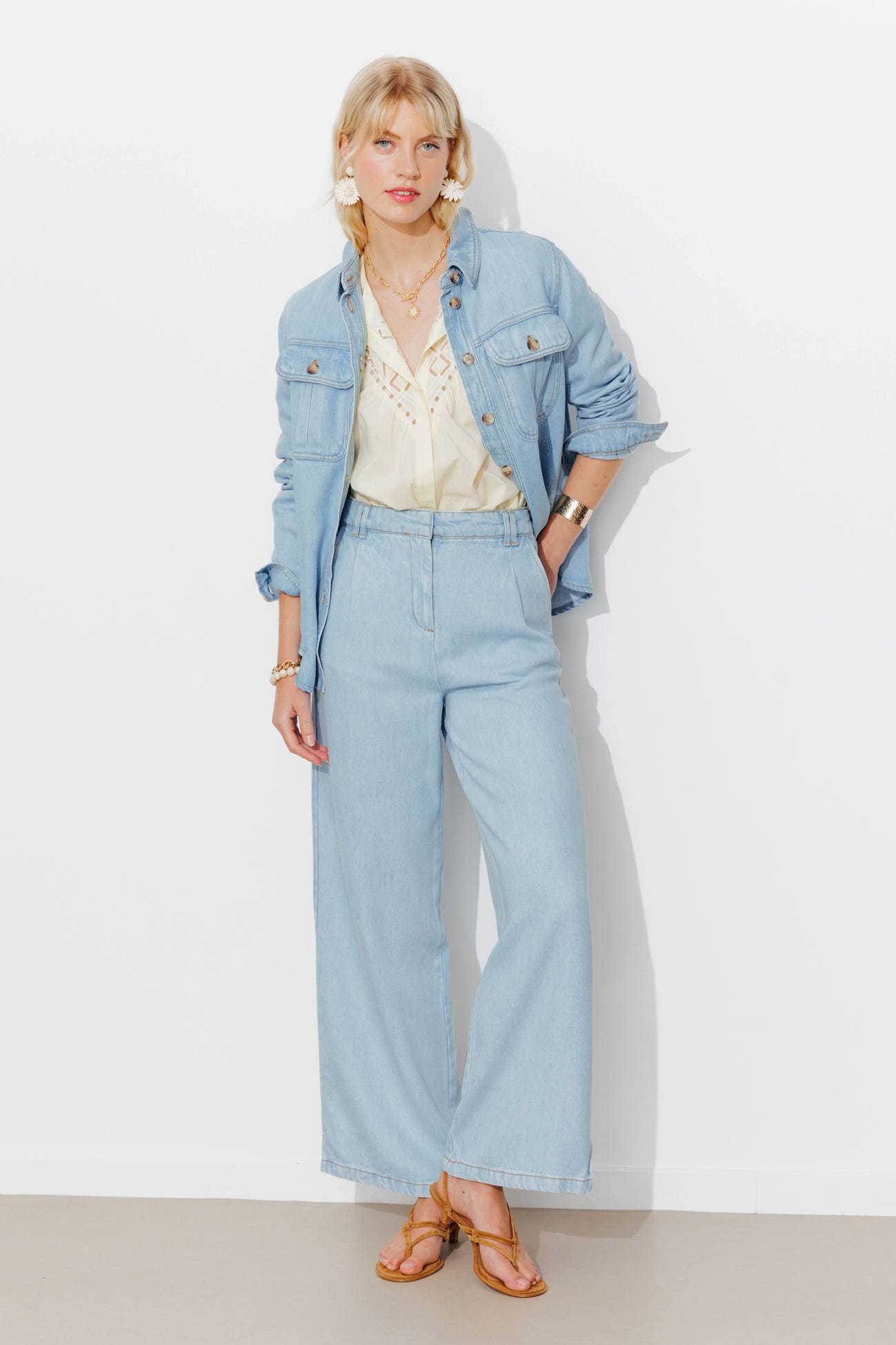 Jean large et souple Femme