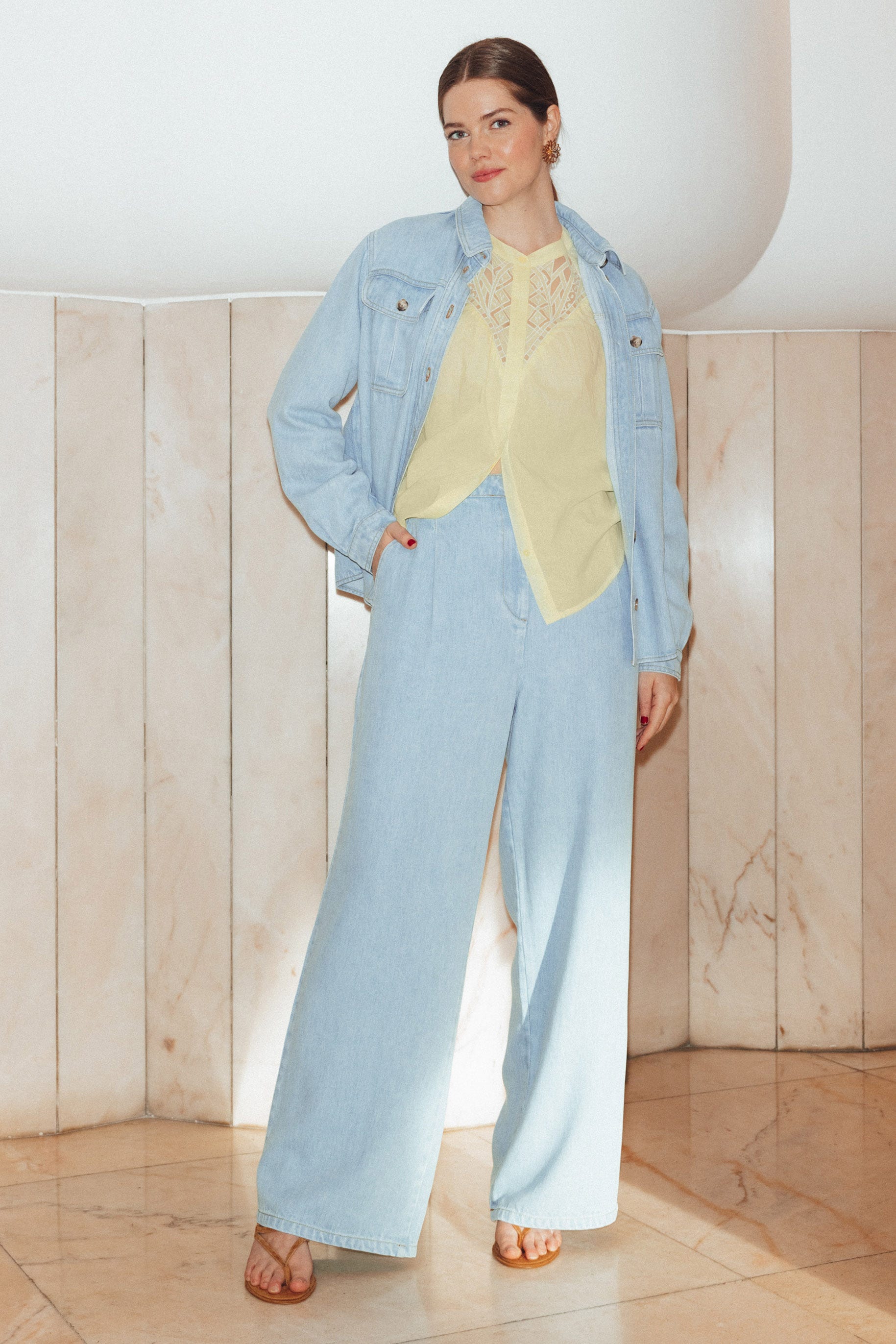 Jean large et souple Femme