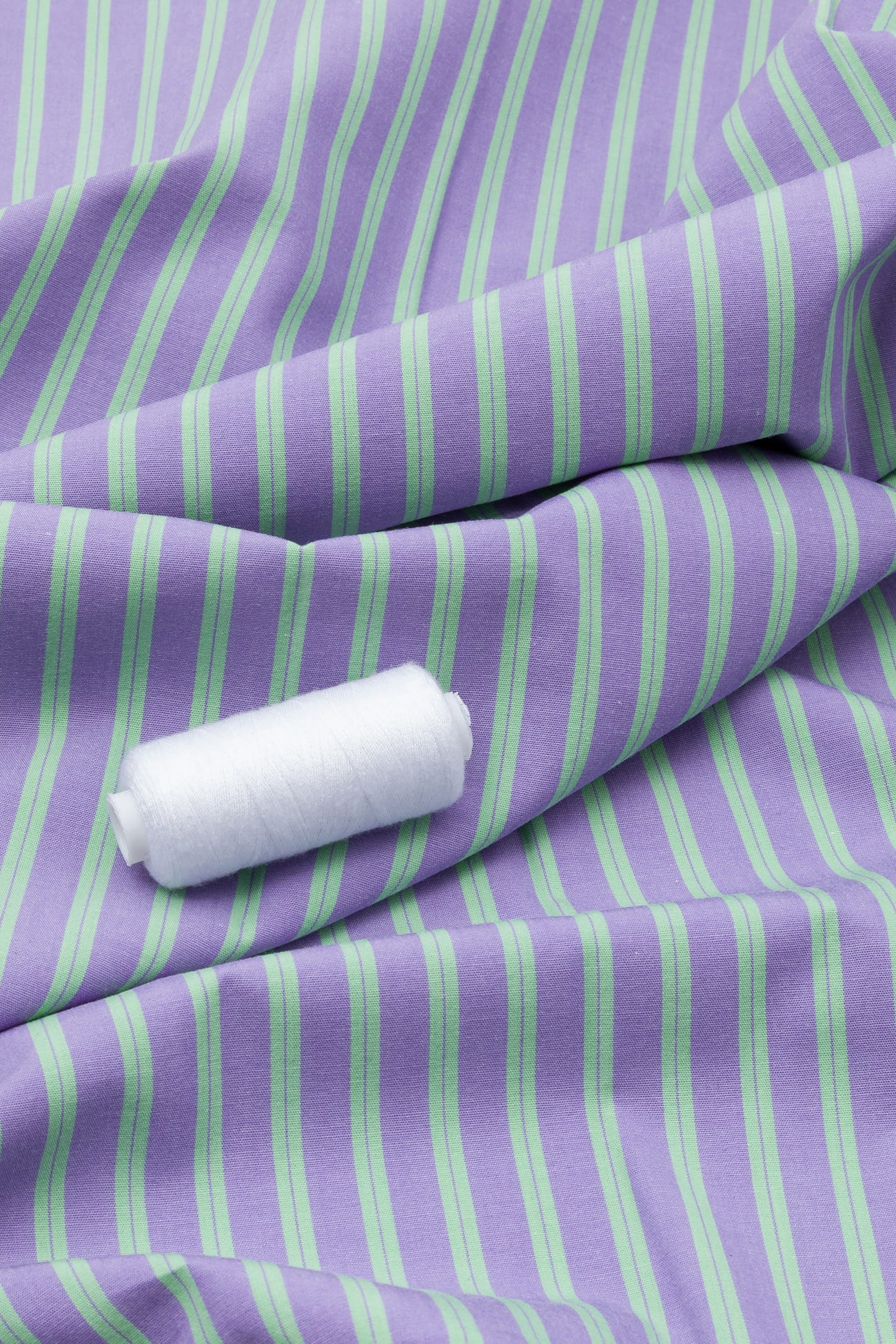 Coupon 3m en coton rayé