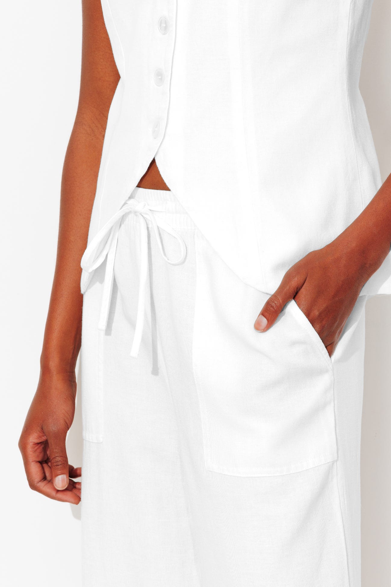 Pantalon large et uni Femme