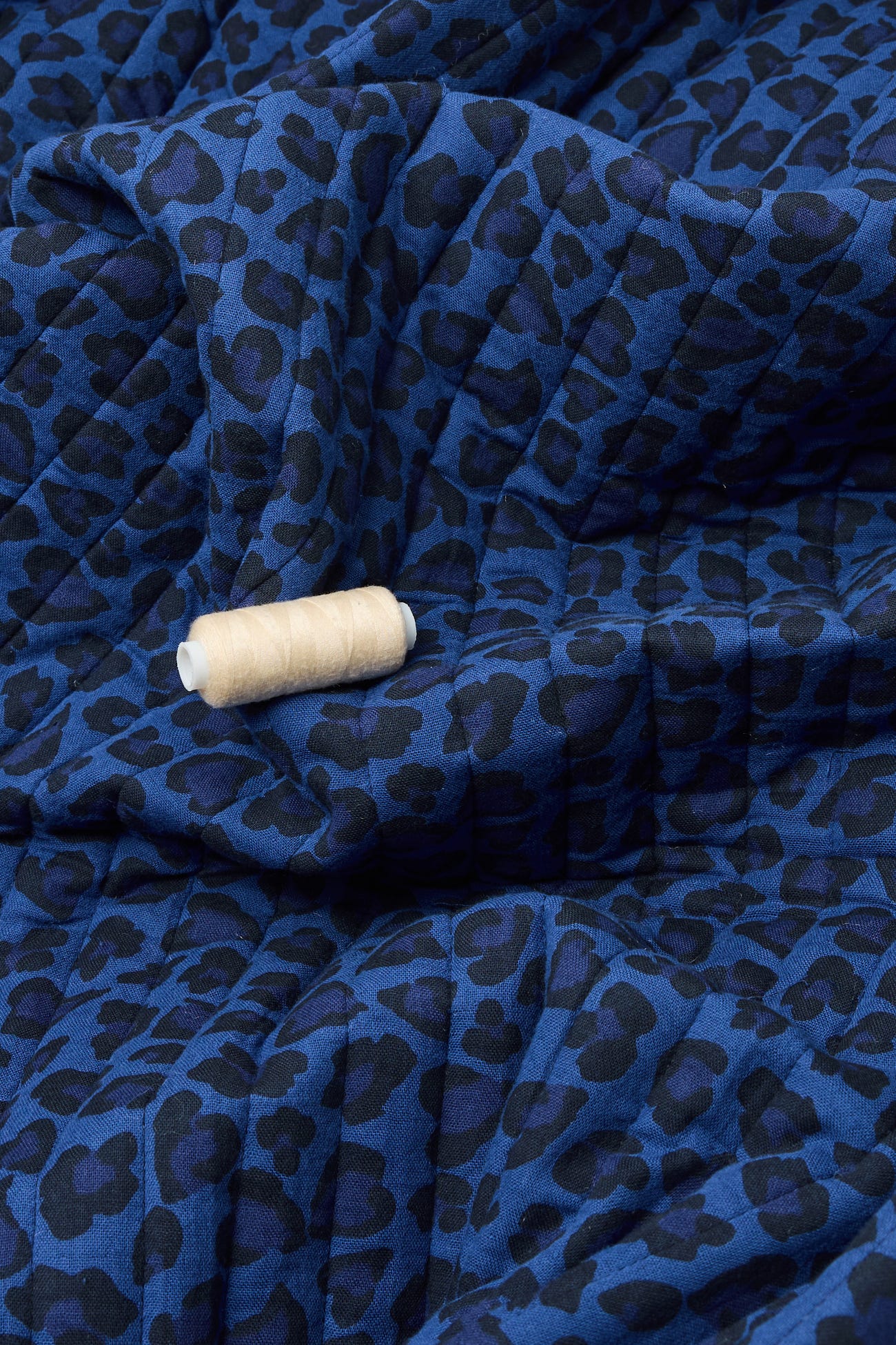 Coupon 2 m matelassé léopard