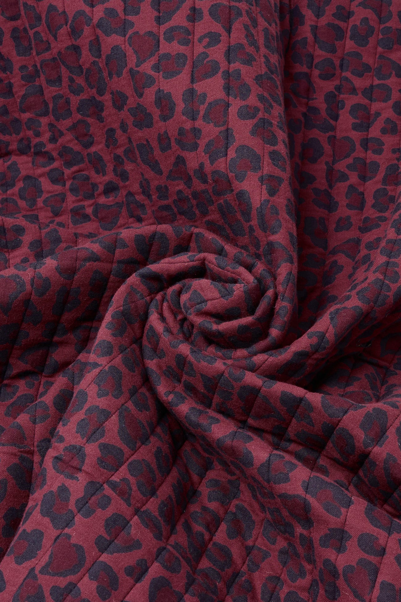 Coupon 2 m matelassé léopard