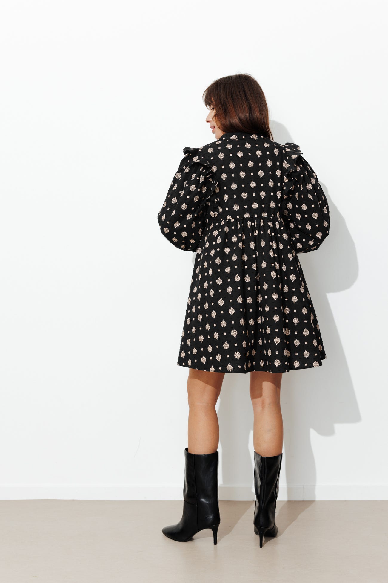 Patterned cotton dress