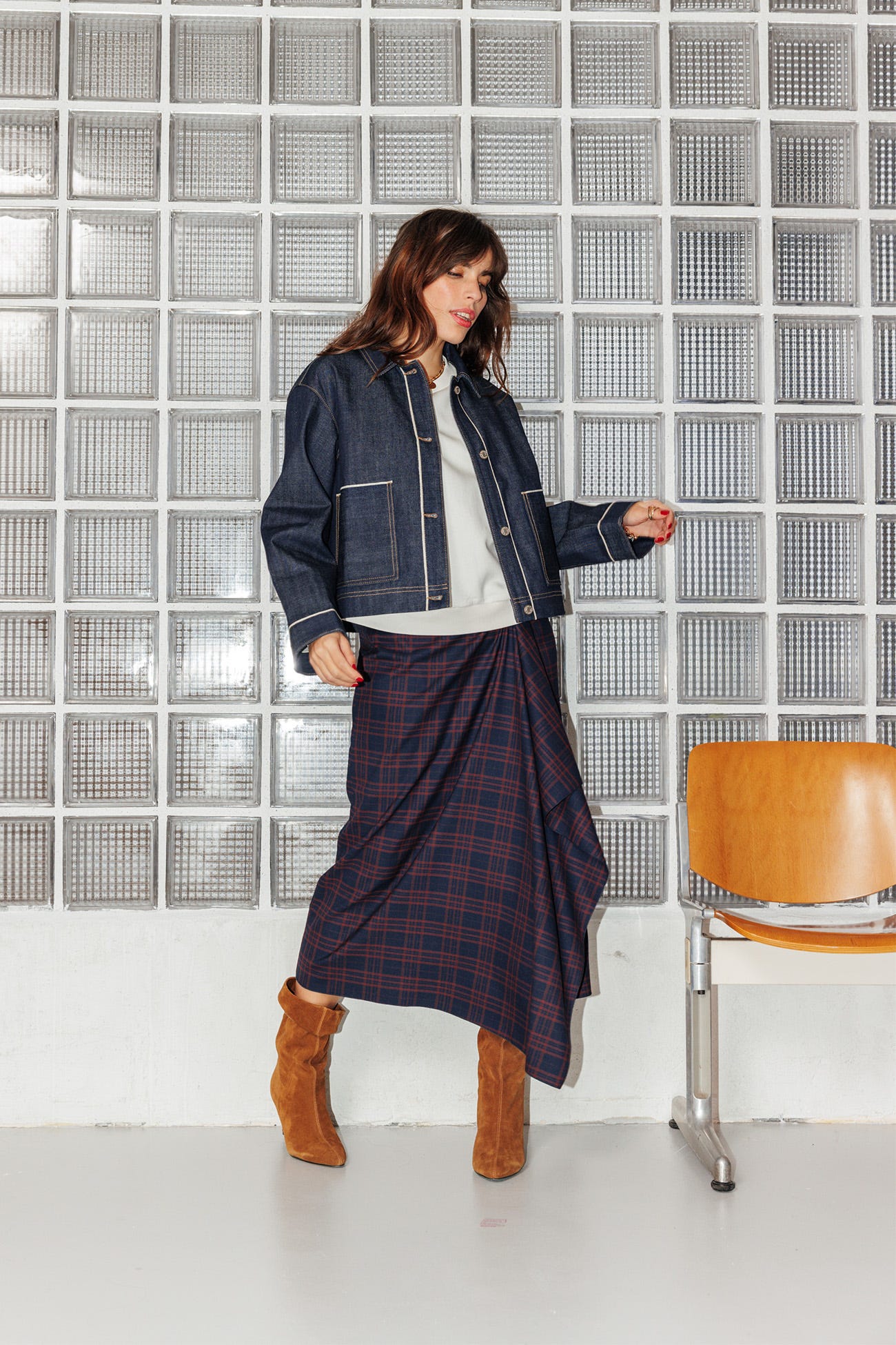 Veste en jean selvedge