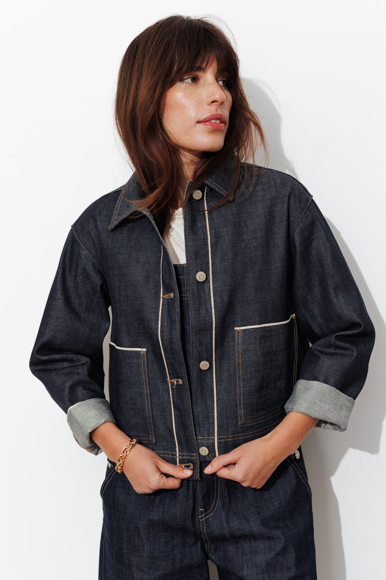 Veste en jean selvedge