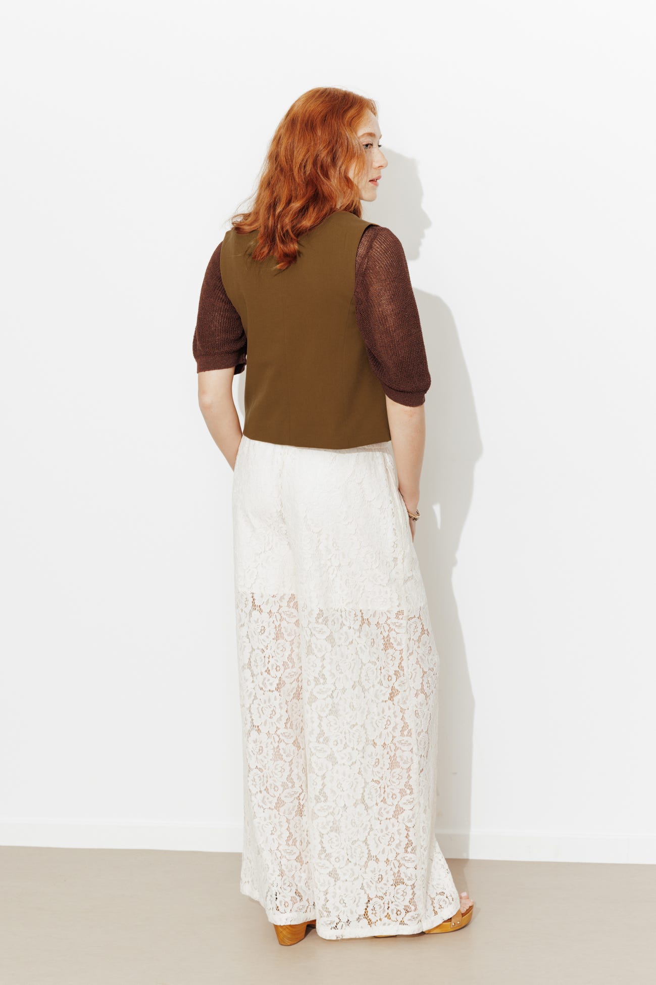 Gilet a t. unita da allacciare