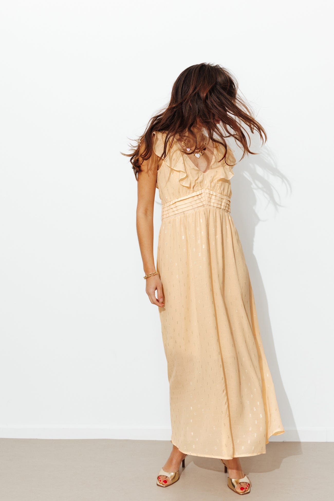 Robe longue irisée Femme