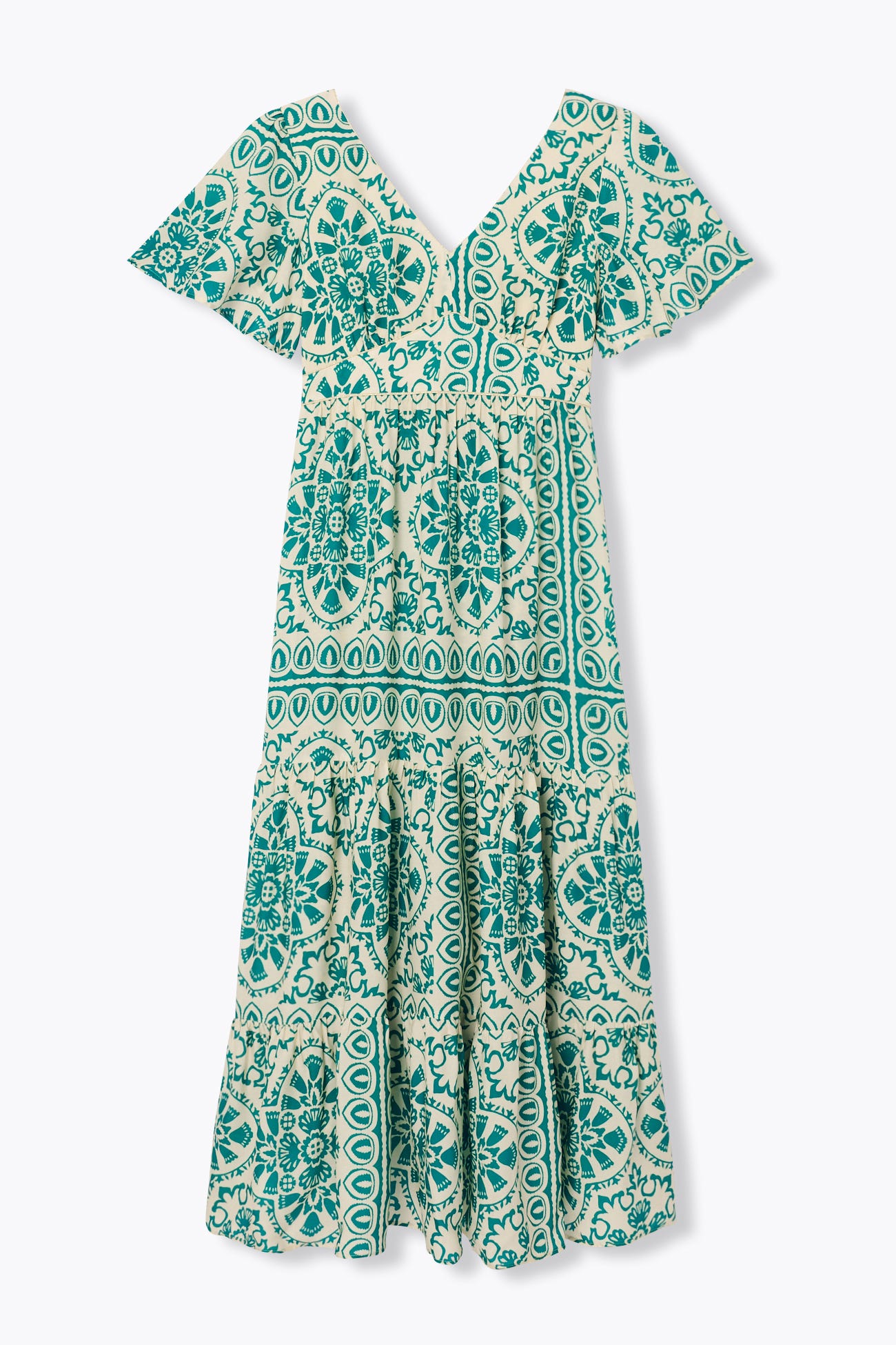 Robe imprimée décolleté dos