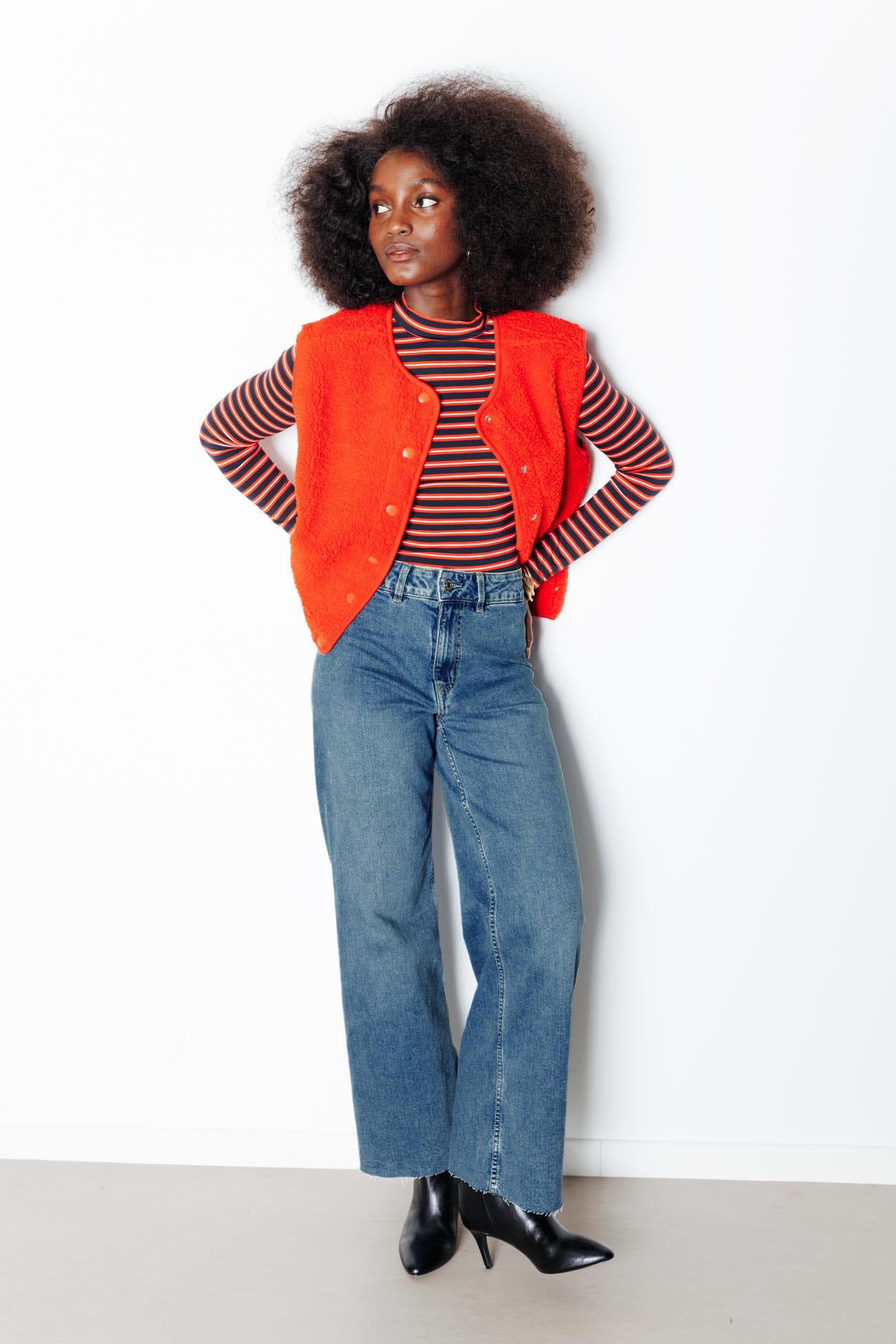 HECTOR jean long taille haute