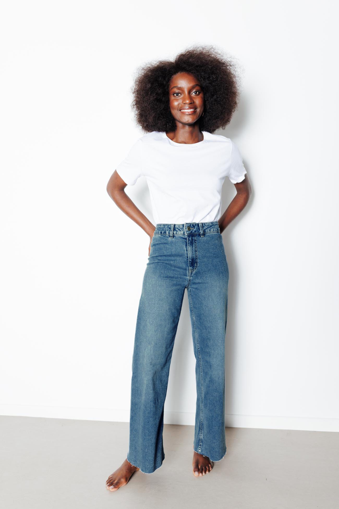 HECTOR jean long taille haute