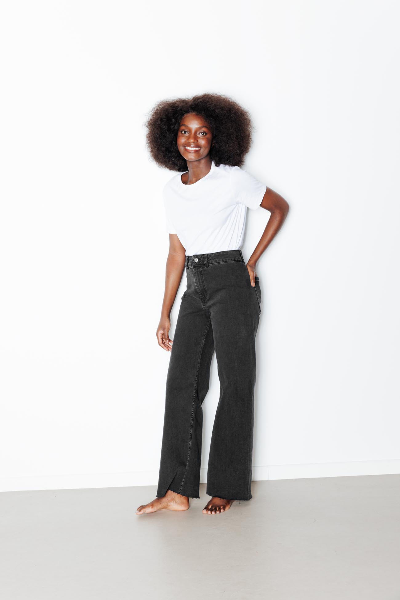 HECTOR jean long taille haute